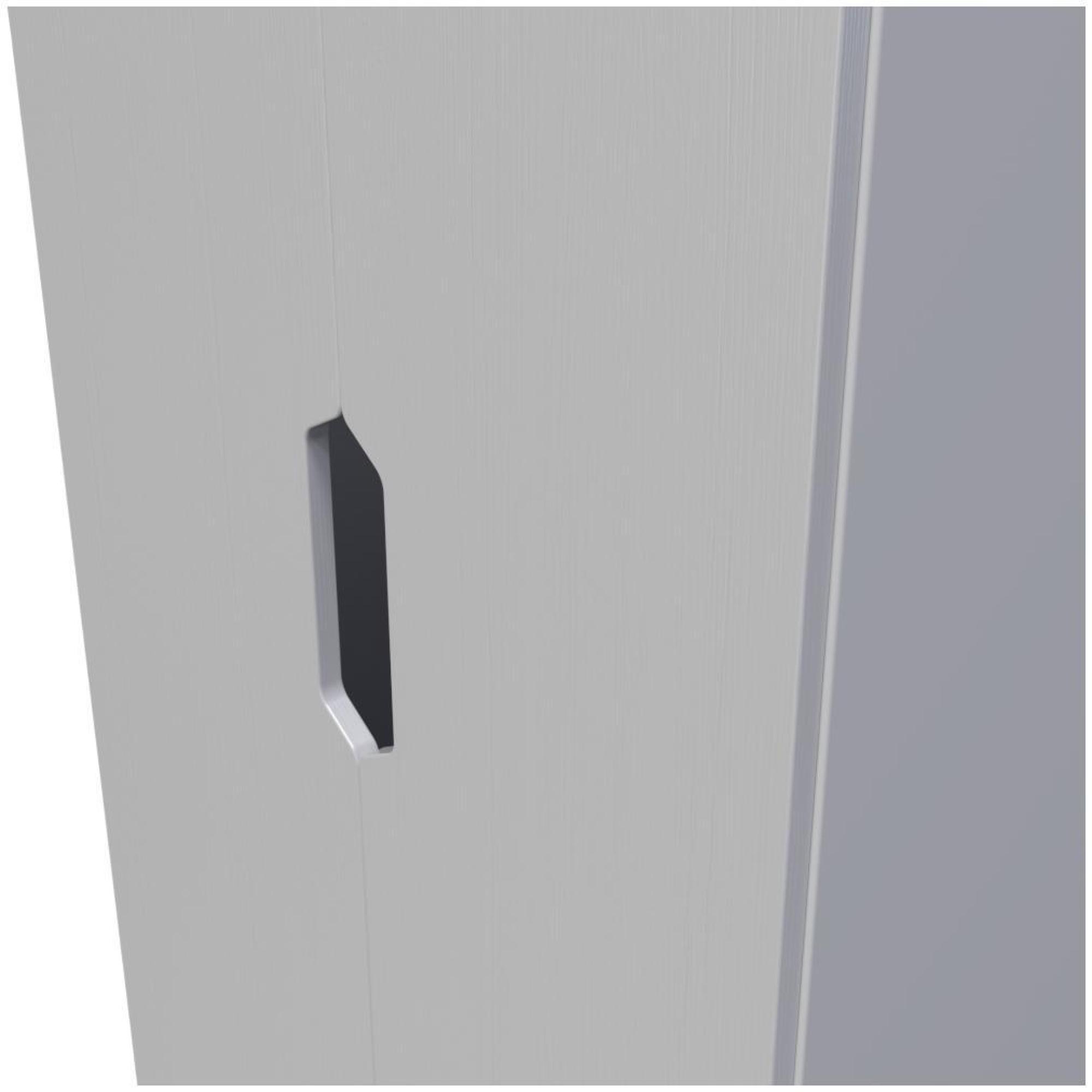 Product photograph of Bella Grey Ash 2 Door Plain Tall Wardrobe from Choice Furniture Superstore.