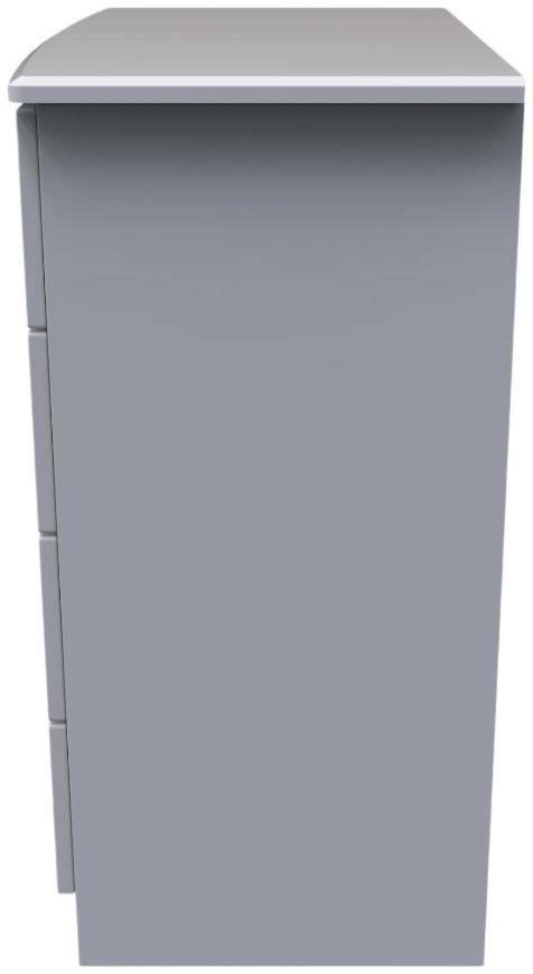 Product photograph of Bella Grey 4 Drawer Chest from Choice Furniture Superstore.