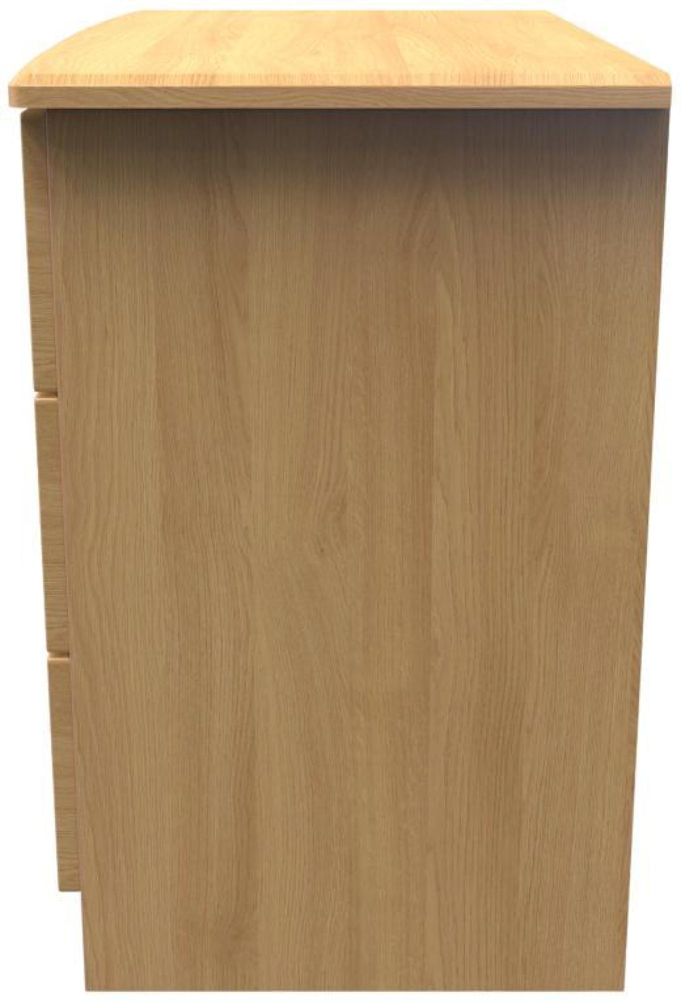 Product photograph of Bella Oak Effect 3 Drawer Small Chest from Choice Furniture Superstore.