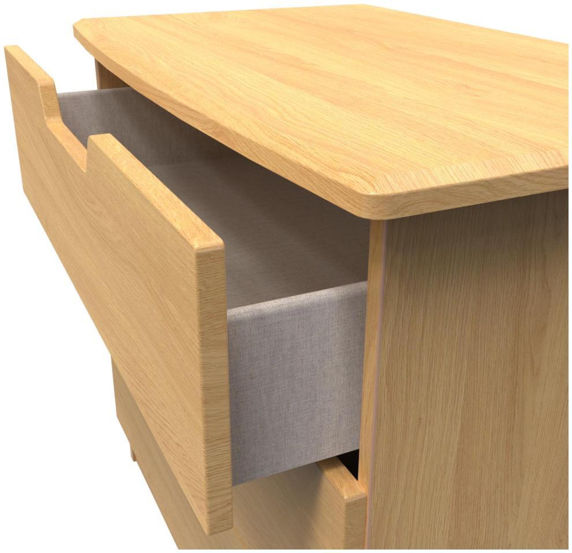 Product photograph of Bella Oak Effect 3 Drawer Small Chest from Choice Furniture Superstore.