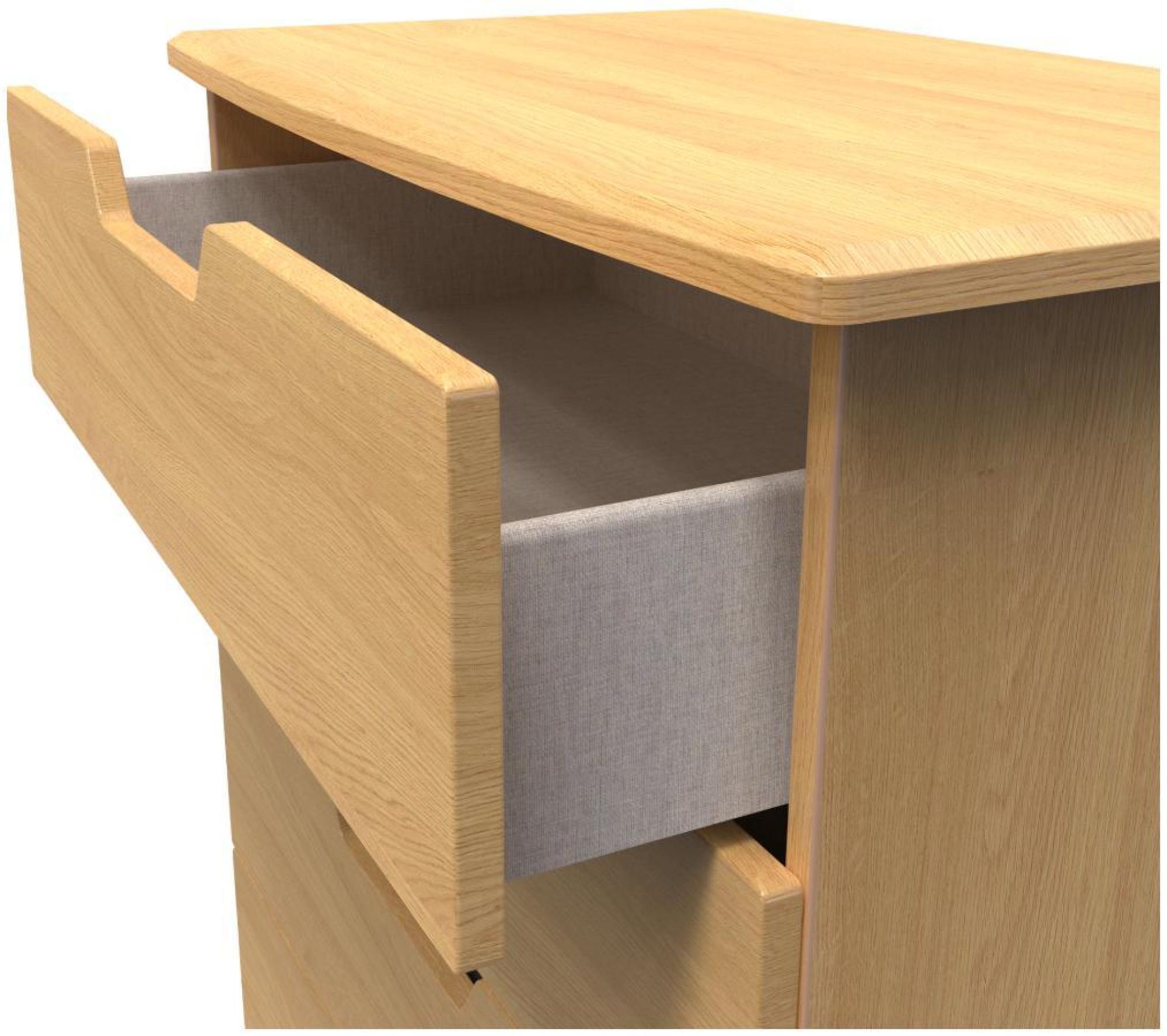 Product photograph of Bella Oak Effect 4 Drawer Chest from Choice Furniture Superstore.
