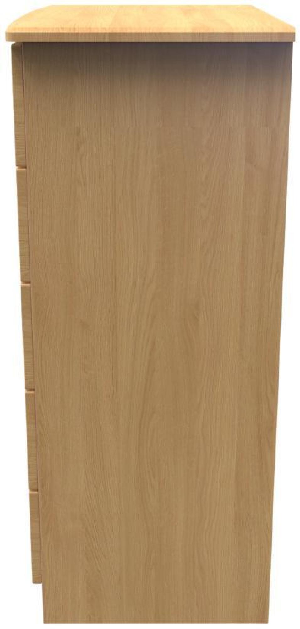 Product photograph of Bella Oak Effect 5 Drawer Chest from Choice Furniture Superstore.