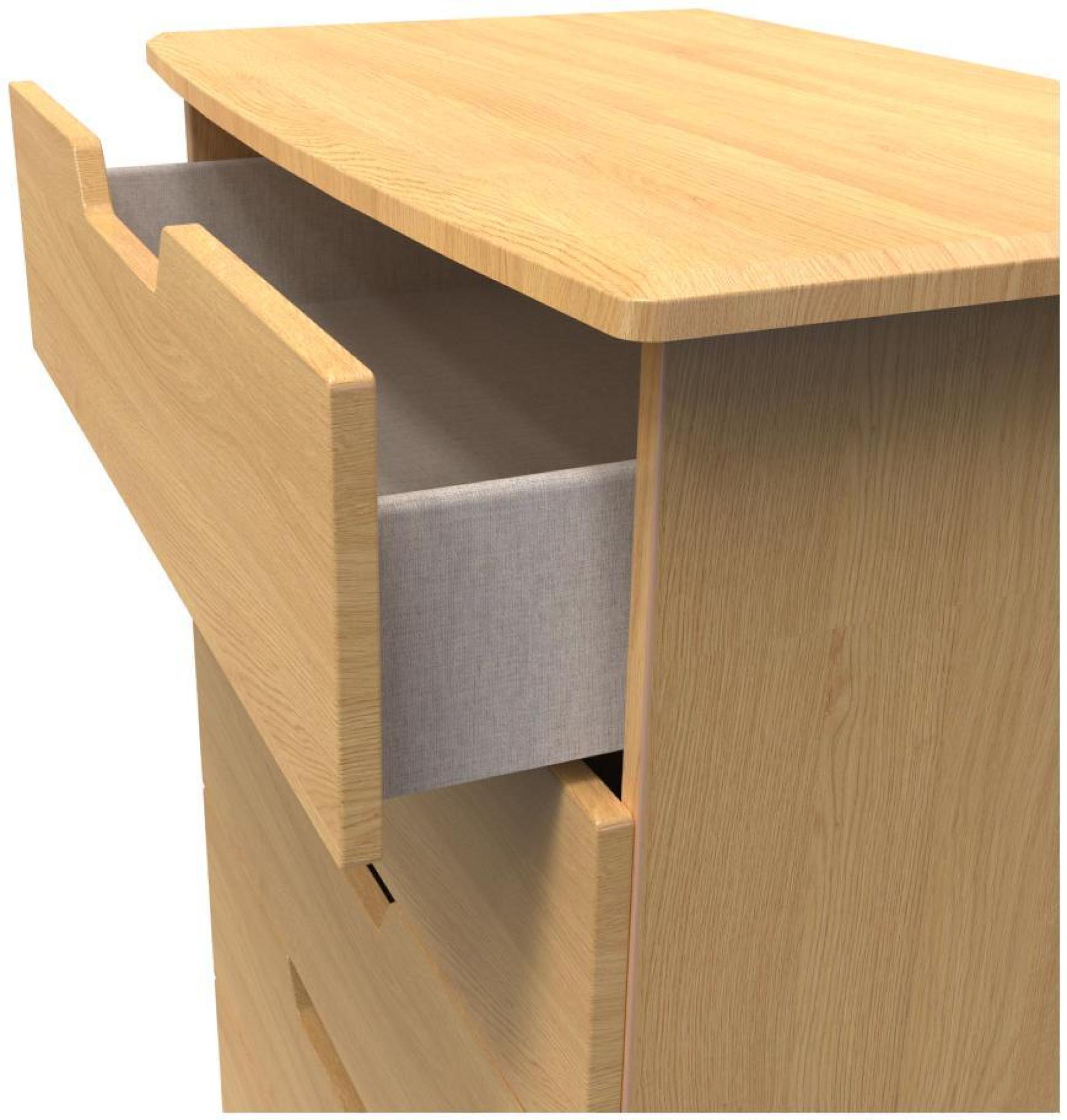 Product photograph of Bella Oak Effect 5 Drawer Chest from Choice Furniture Superstore.