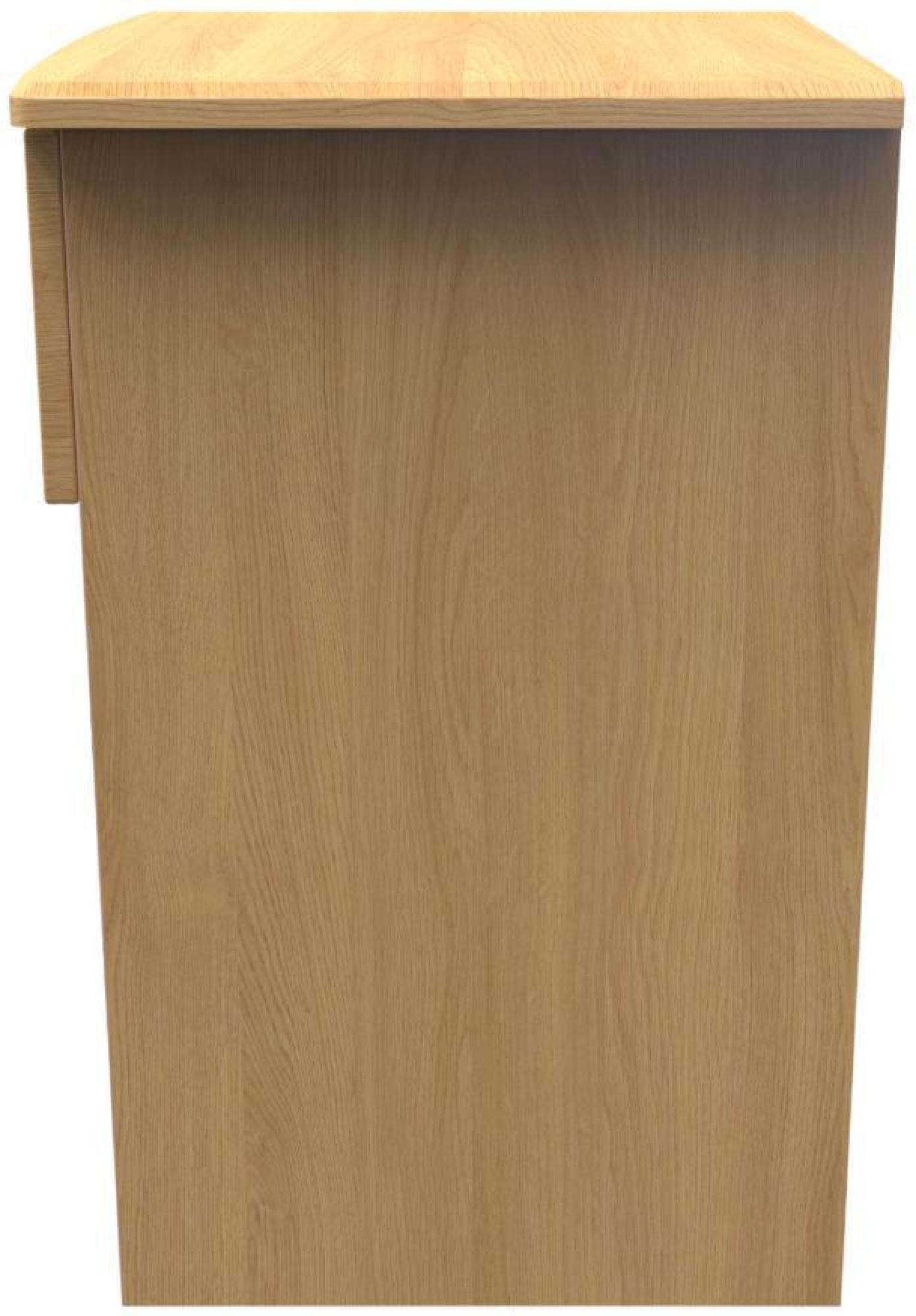 Product photograph of Bella Oak Effect 1 Drawer Bedside Table With Lock from Choice Furniture Superstore.