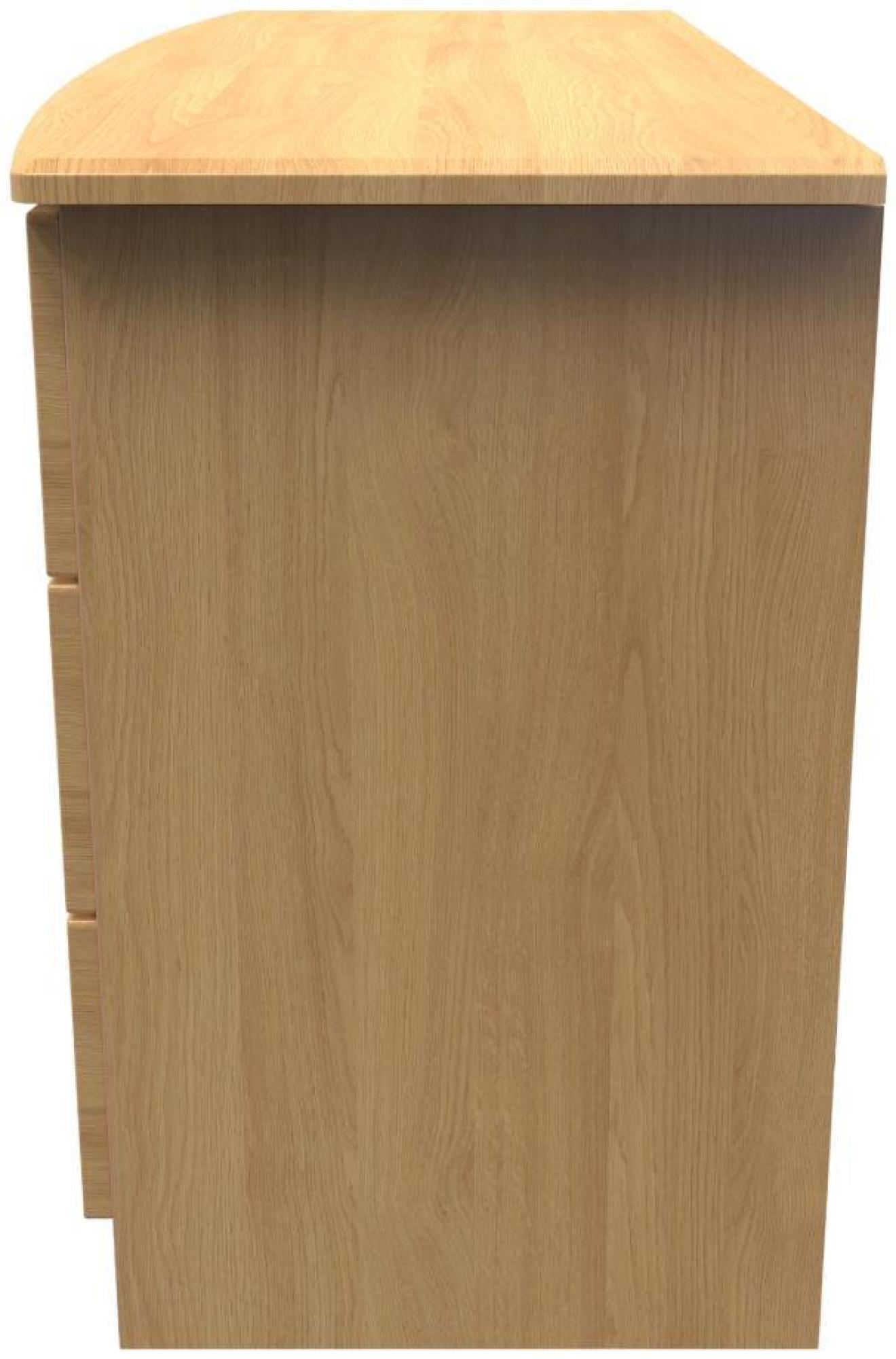 Product photograph of Bella Oak Effect 6 Drawer Midi Dresser from Choice Furniture Superstore.