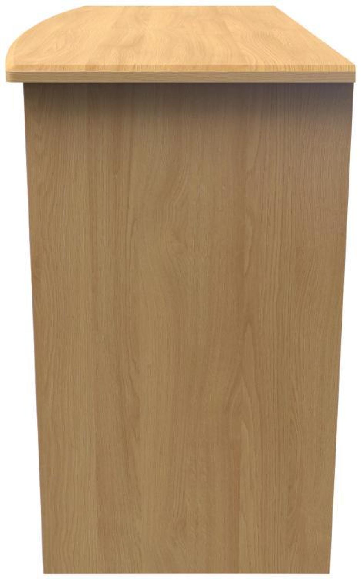 Product photograph of Bella Oak Effect 3 Drawer Desk from Choice Furniture Superstore.