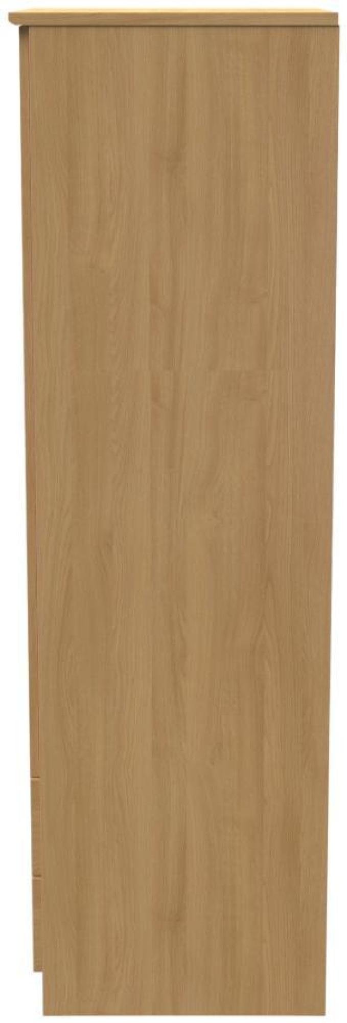 Product photograph of Bella Oak Effect 2 Door 2 Drawer Double Wardrobe from Choice Furniture Superstore.