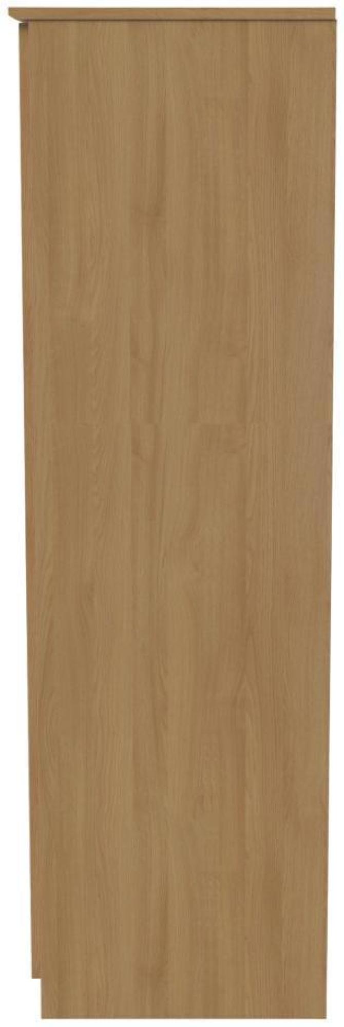 Product photograph of Bella Oak Effect 3 Door Triple Wardrobe - Lhf 2 Drawers from Choice Furniture Superstore.