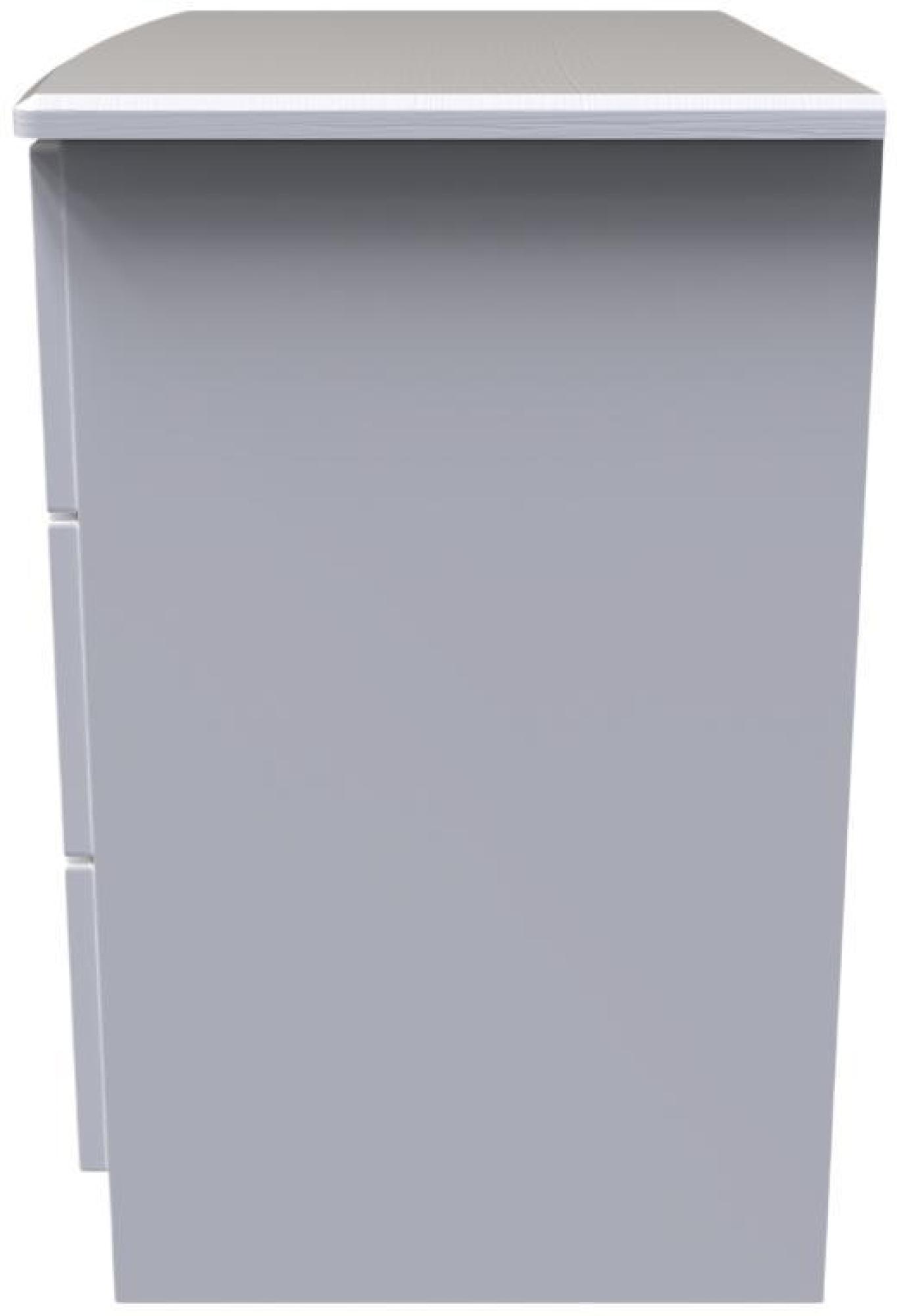 Product photograph of Bella White 3 Drawer Small Chest from Choice Furniture Superstore.
