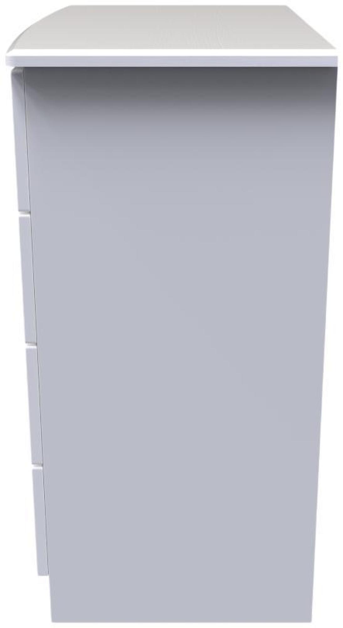 Product photograph of Bella White 4 Drawer Chest from Choice Furniture Superstore.