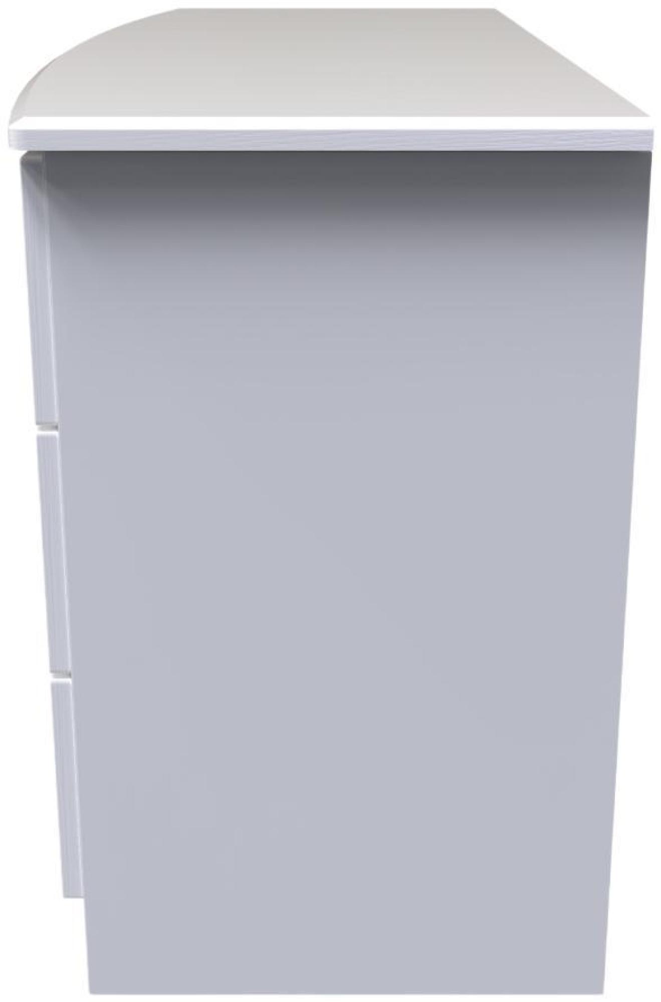 Product photograph of Bella White 6 Drawer Midi Dresser from Choice Furniture Superstore.