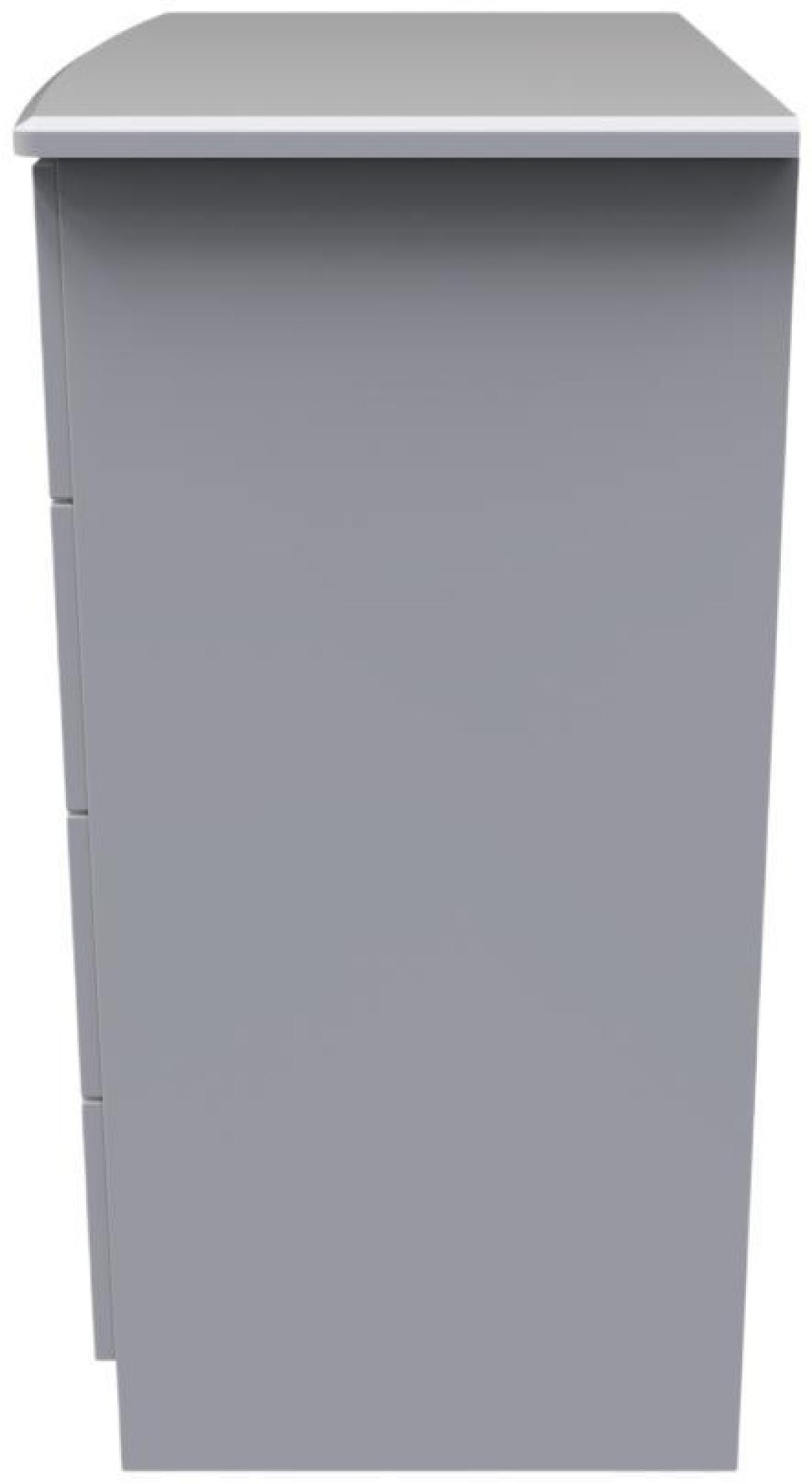 Product photograph of Eve Grey 4 Drawer Chest from Choice Furniture Superstore.