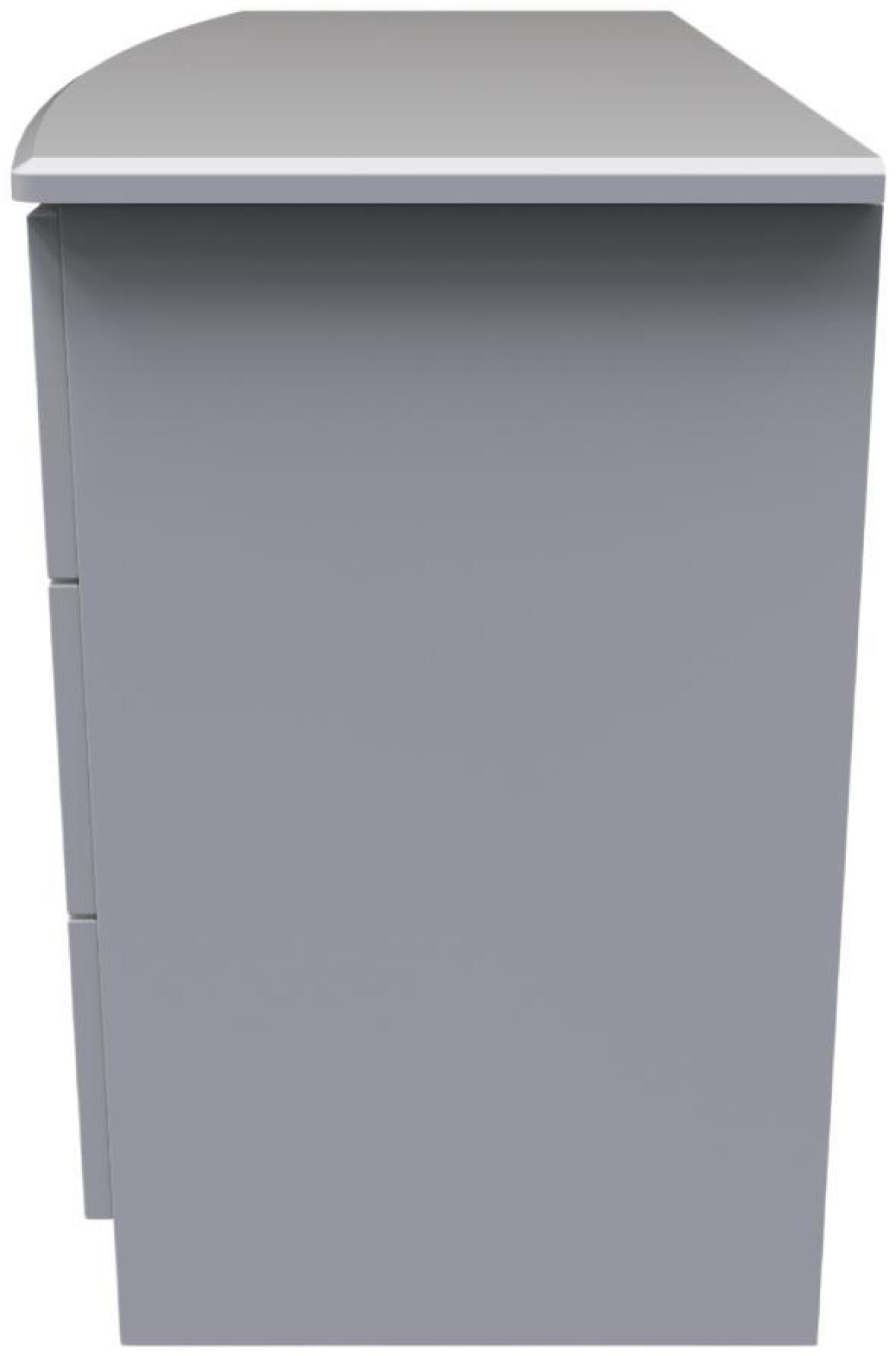 Product photograph of Eve Grey 6 Drawer Midi Dresser from Choice Furniture Superstore.