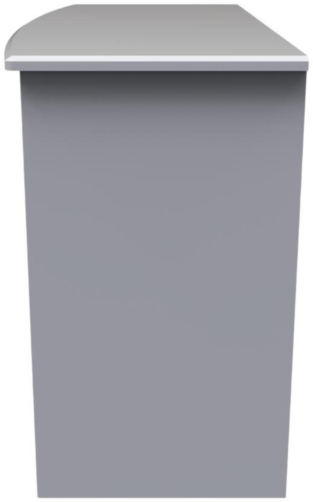 Product photograph of Eve Grey 3 Drawer Desk from Choice Furniture Superstore.