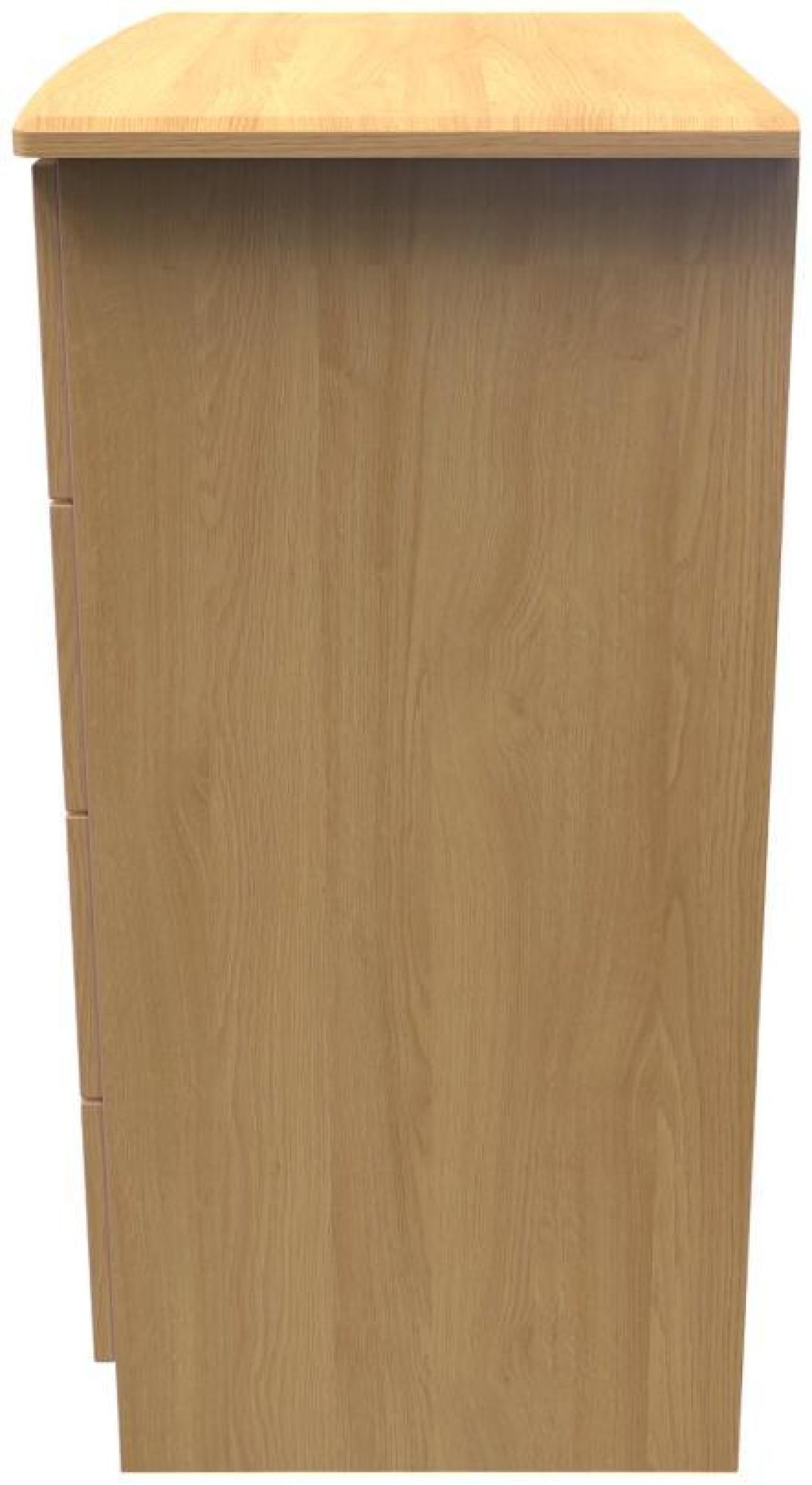 Product photograph of Eve Oak Effect 4 Drawer Chest from Choice Furniture Superstore.