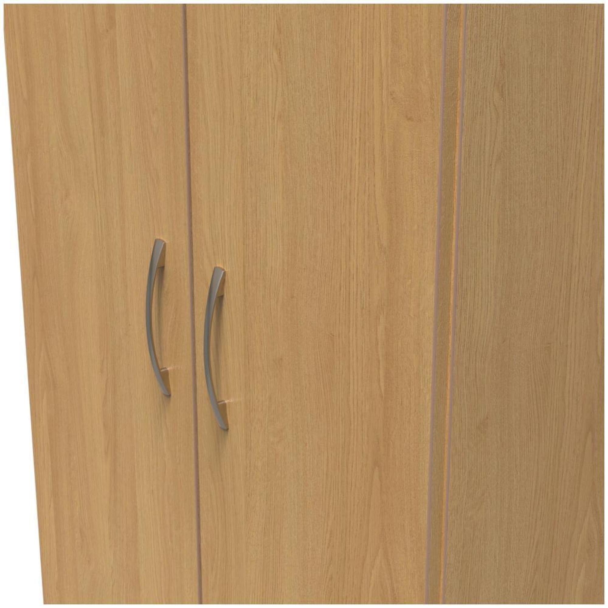 Product photograph of Eve Oak Effect 2 Door Plain Wardrobe from Choice Furniture Superstore.