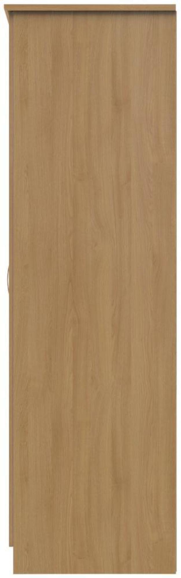 Product photograph of Eve Oak Effect 1 Door Single Wardrobe from Choice Furniture Superstore.