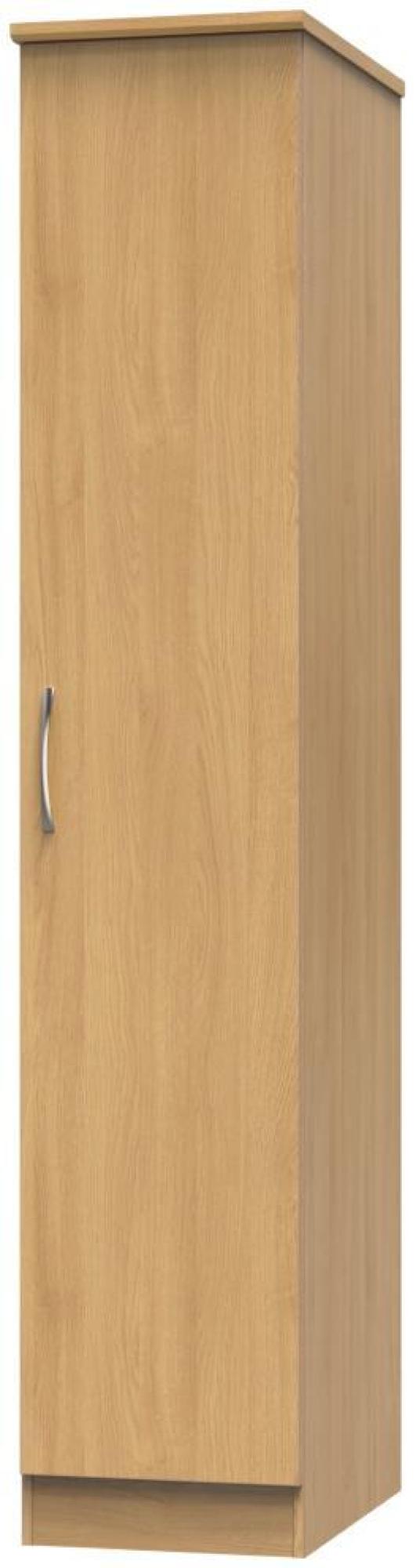 Product photograph of Eve Oak Effect 1 Door Single Wardrobe from Choice Furniture Superstore.