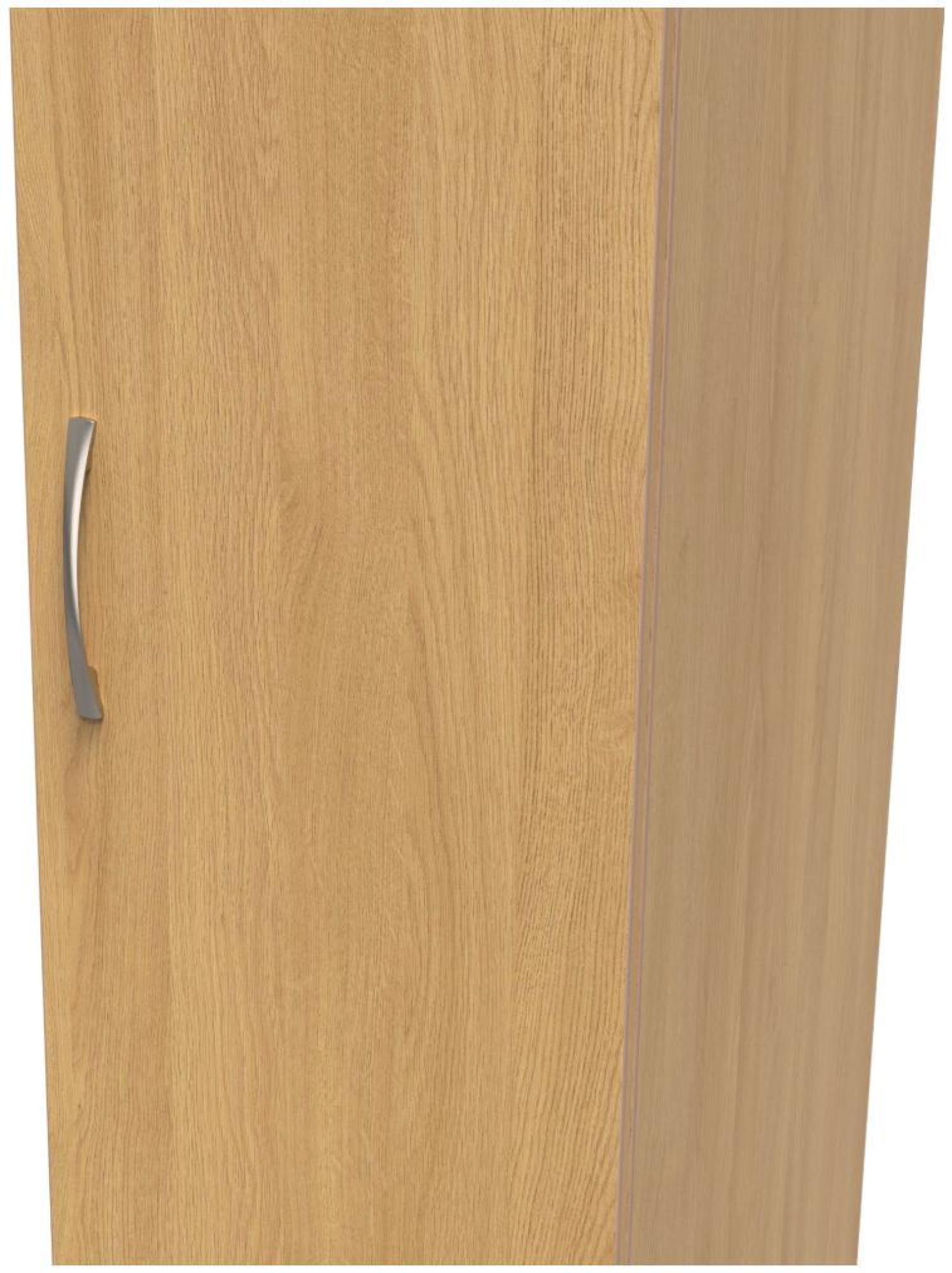 Product photograph of Eve Oak Effect 1 Door Single Wardrobe from Choice Furniture Superstore.