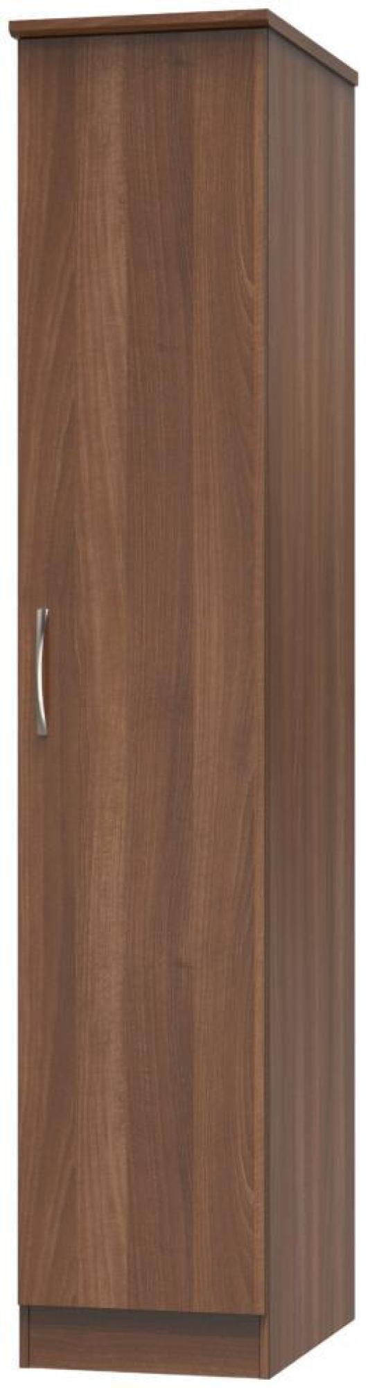 Product photograph of Eve Walnut Effect 1 Door Single Wardrobe from Choice Furniture Superstore.