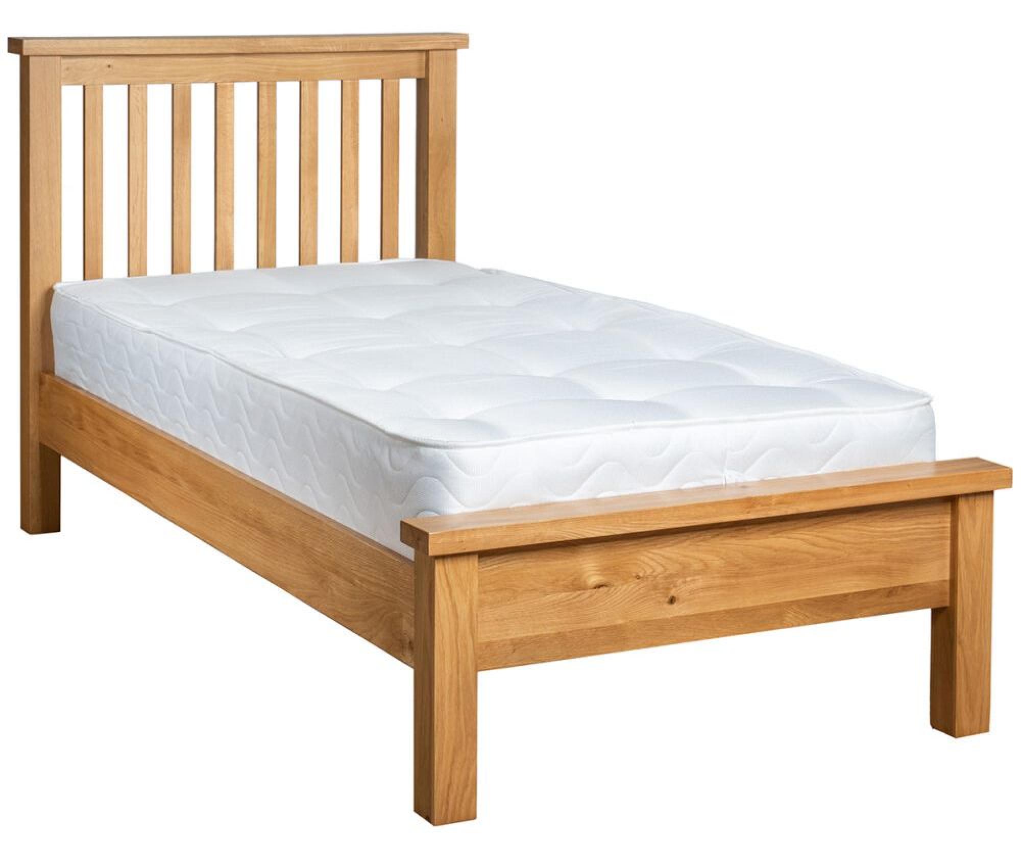 Product photograph of Appleby Oak Slatted Bed - Sizes Available from Choice Furniture Superstore.