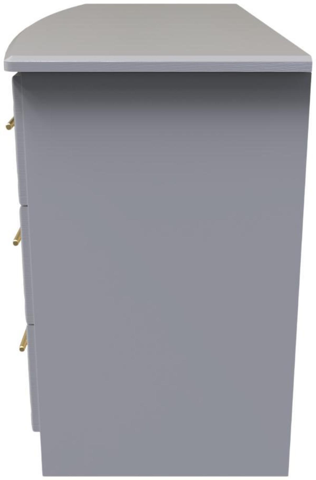 Product photograph of Faye Grey Ash 6 Drawer Midi Dresser from Choice Furniture Superstore.