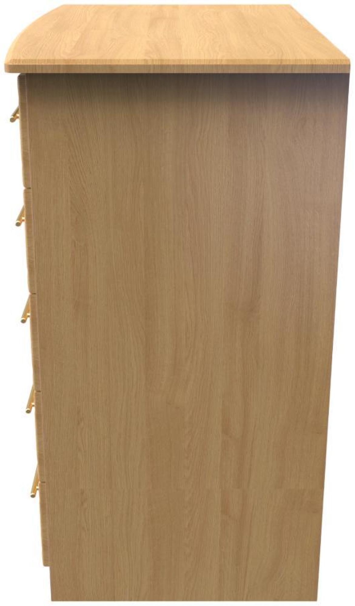 Product photograph of Faye Oak Effect 1 Door Midi Wardrobe from Choice Furniture Superstore.