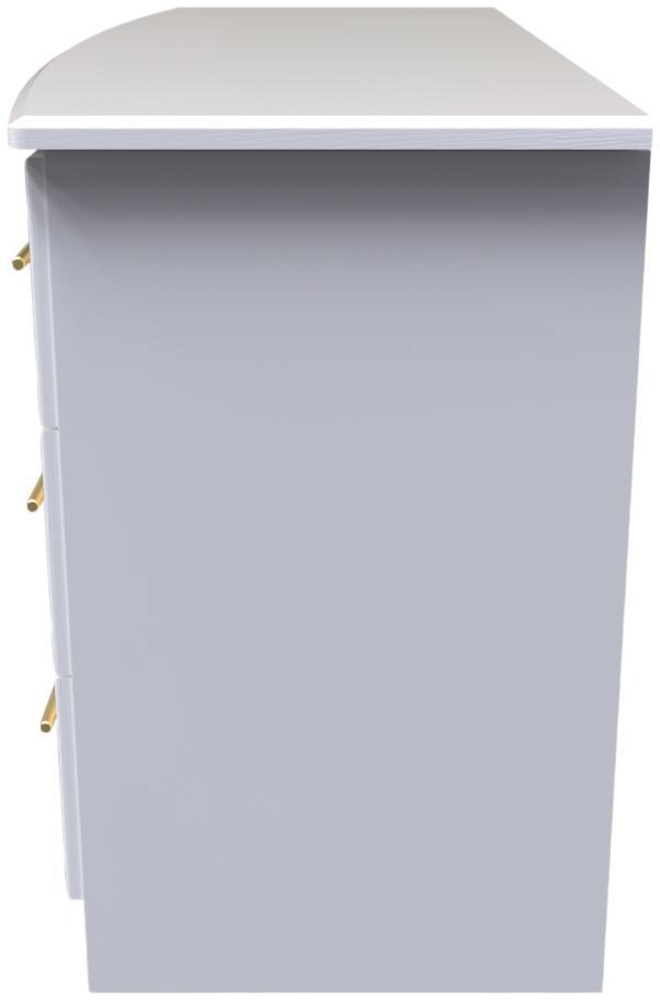 Product photograph of Faye White 6 Drawer Midi Dresser from Choice Furniture Superstore.