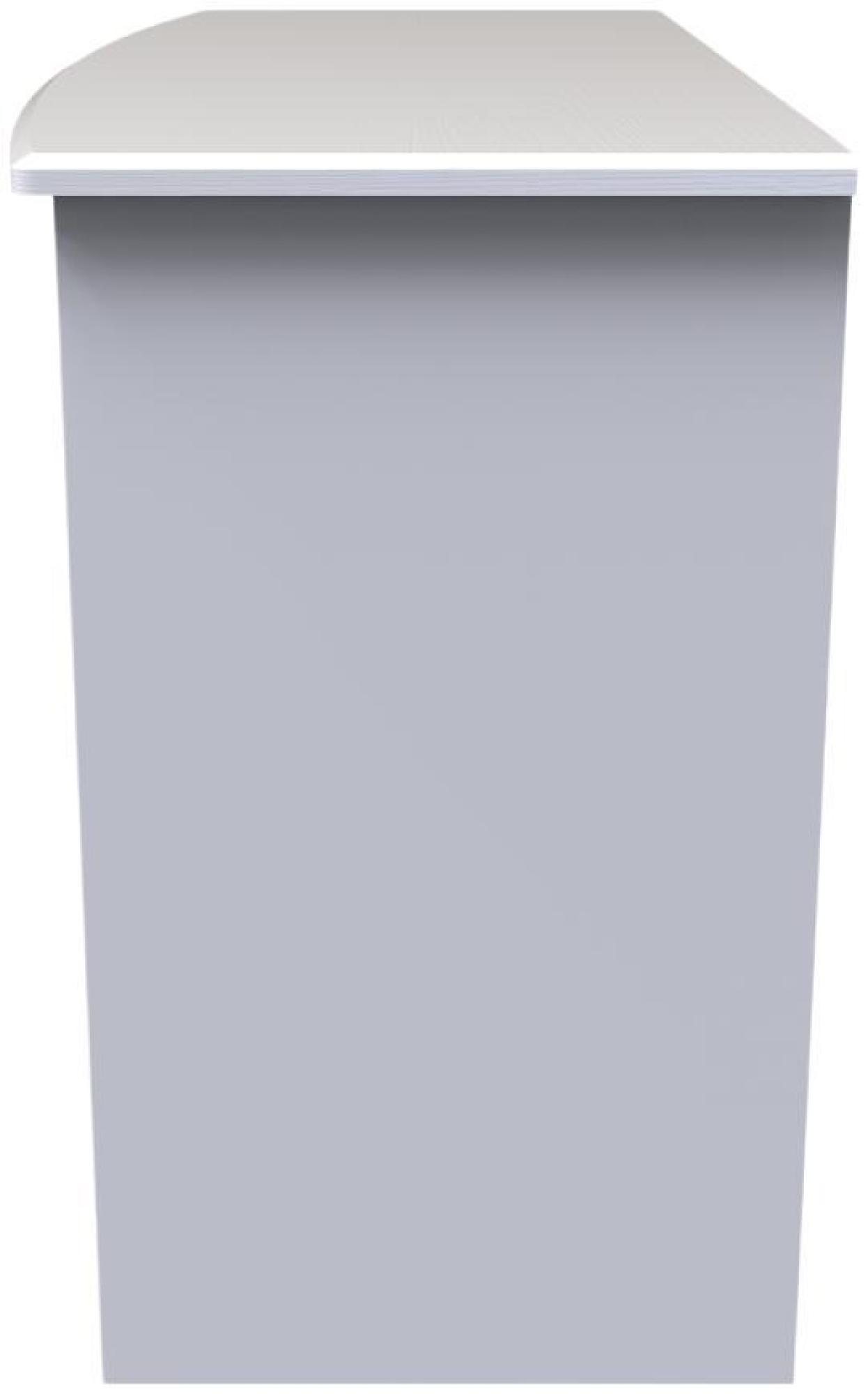 Product photograph of Faye White 3 Drawer Desk from Choice Furniture Superstore.