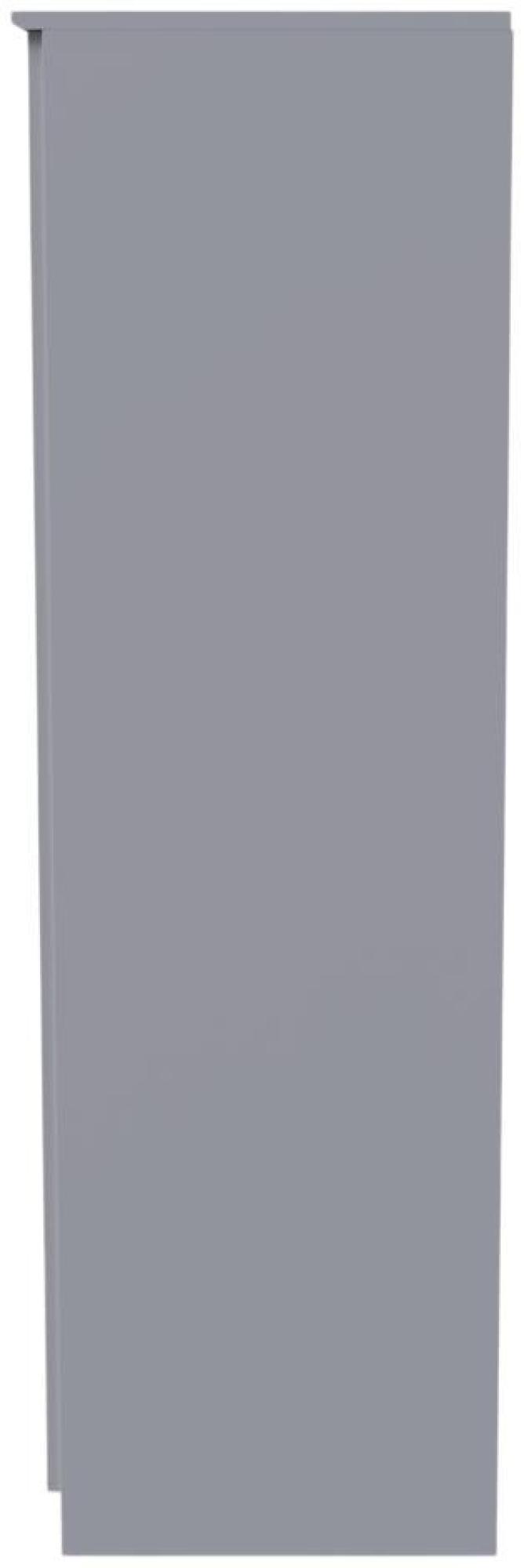 Product photograph of Flora Grey Ash 3 Door Triple Wardrobe - Lhf 2 Drawers from Choice Furniture Superstore.