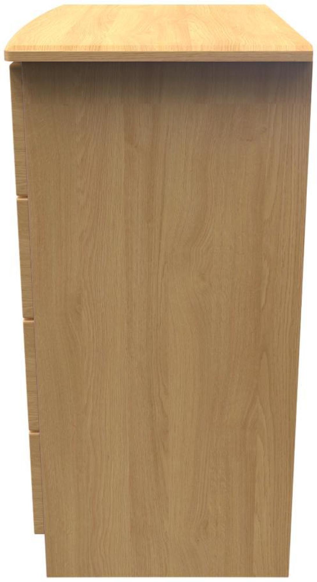 Product photograph of Flora Oak Effect 4 Drawer Chest from Choice Furniture Superstore.