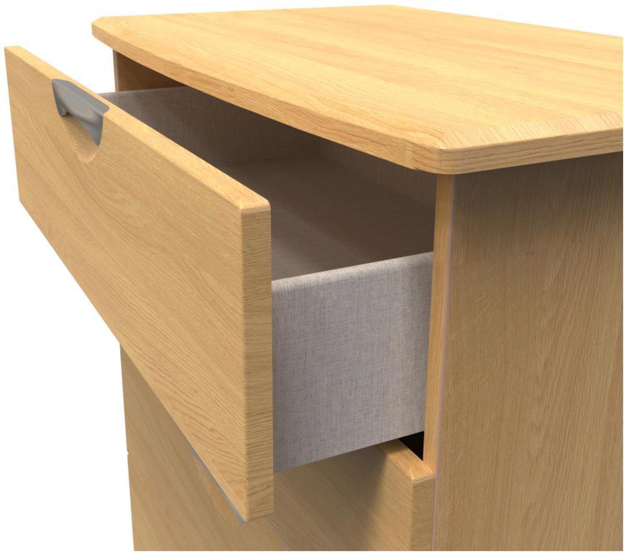 Product photograph of Flora Oak Effect 4 Drawer Chest from Choice Furniture Superstore.