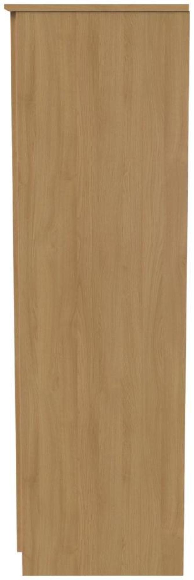 Product photograph of Flora Oak Effect 2 Door Plain Tall Wardrobe from Choice Furniture Superstore.