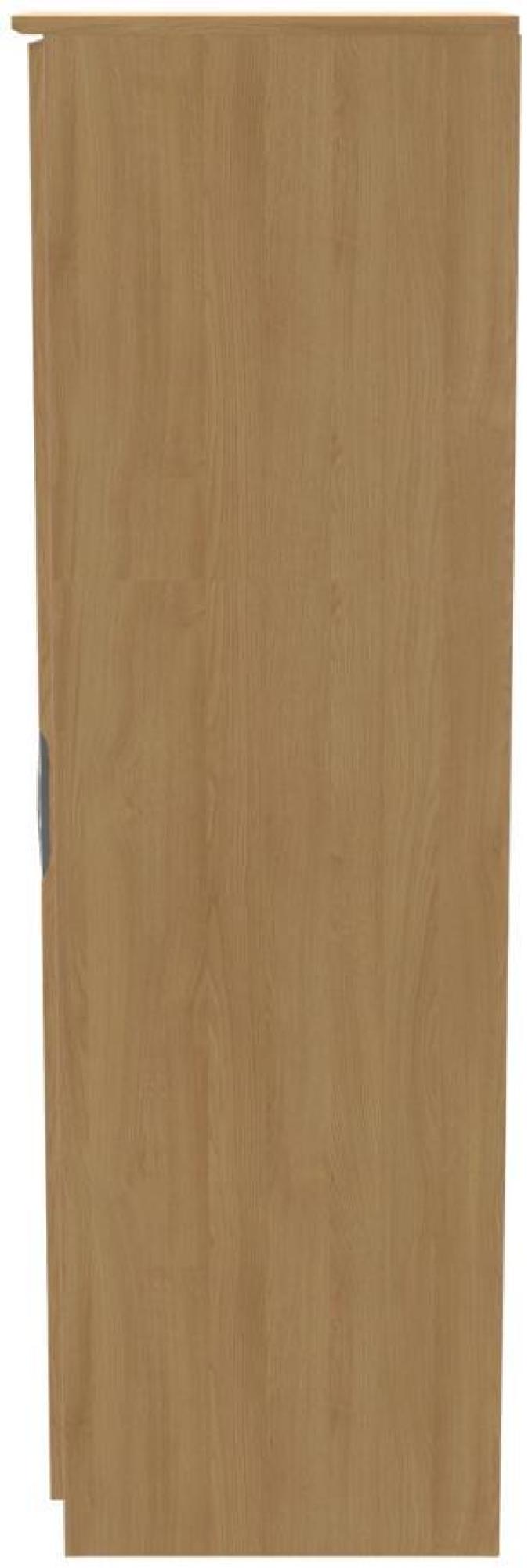 Product photograph of Flora Oak Effect 1 Door Single Wardrobe from Choice Furniture Superstore.