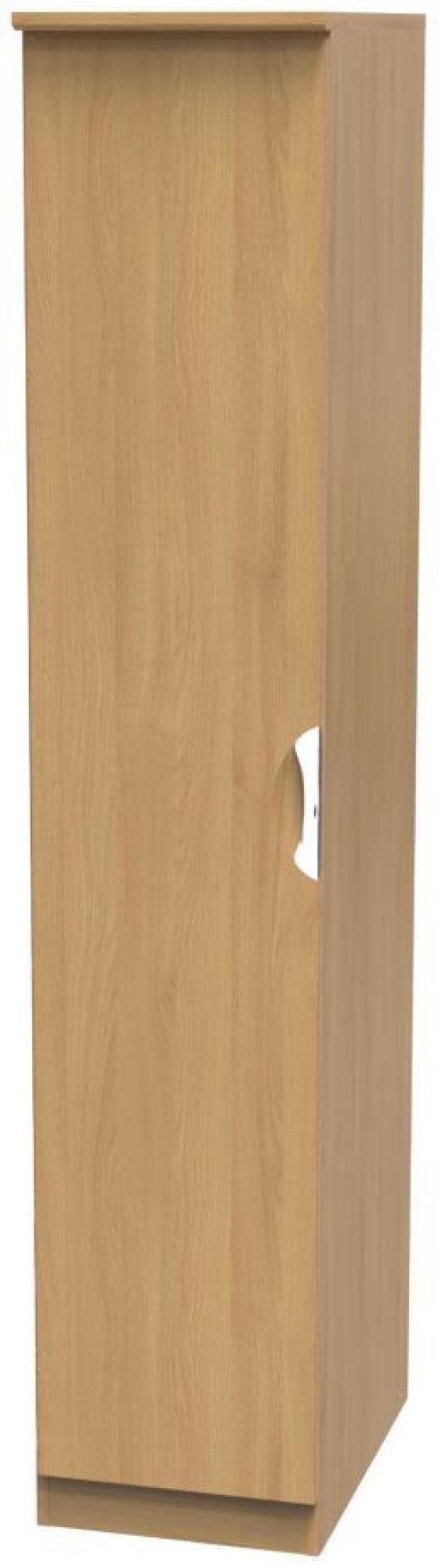 Product photograph of Flora Oak Effect 1 Door Single Wardrobe from Choice Furniture Superstore.