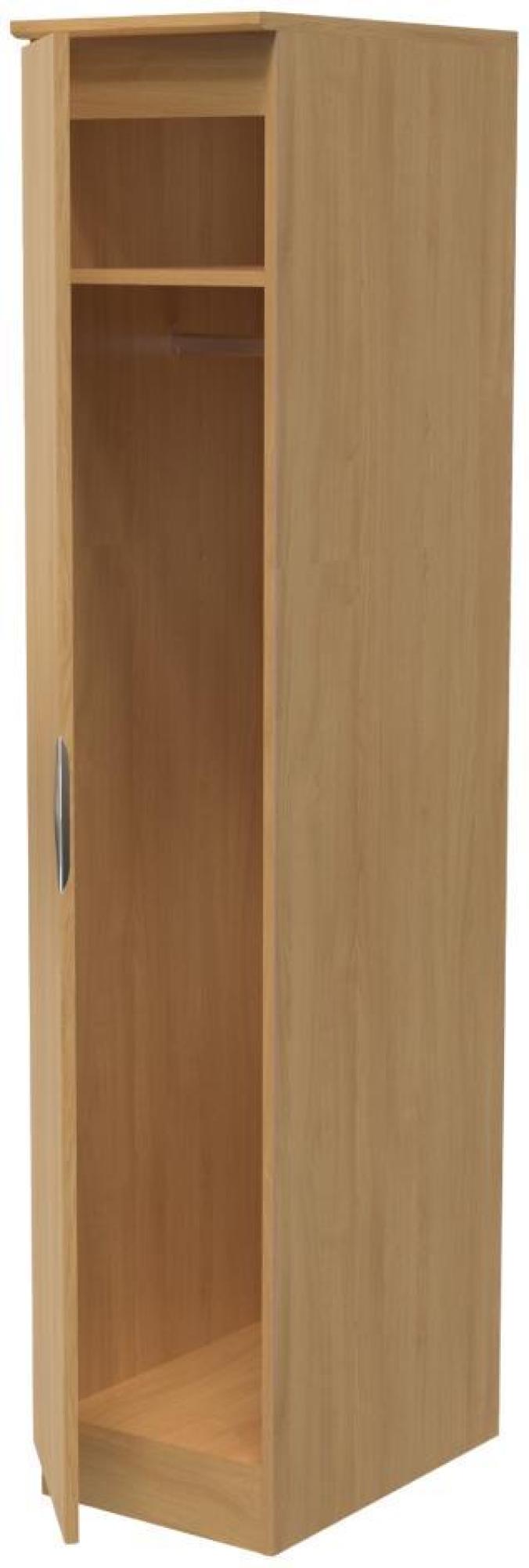 Product photograph of Flora Oak Effect 1 Door Single Wardrobe from Choice Furniture Superstore.