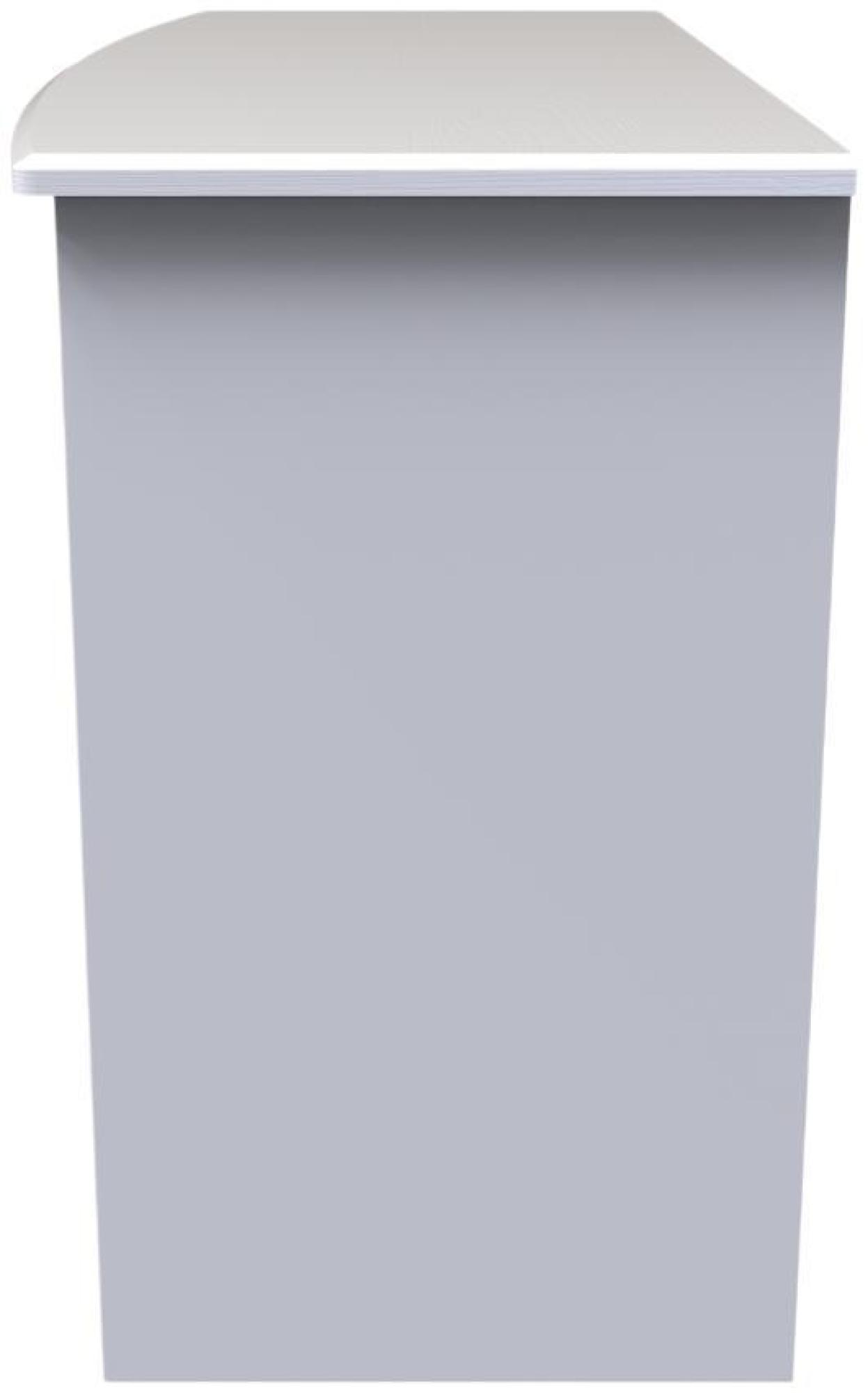 Product photograph of Flora White 3 Drawer Desk from Choice Furniture Superstore.