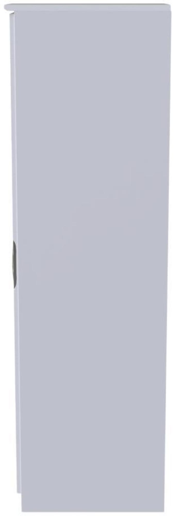 Product photograph of Flora White 1 Door Single Wardrobe from Choice Furniture Superstore.