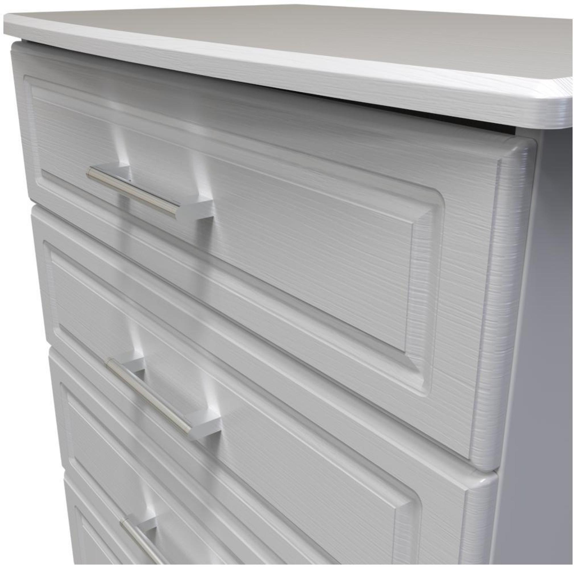 Product photograph of Gina Grey Ash 4 Drawer Chest from Choice Furniture Superstore.