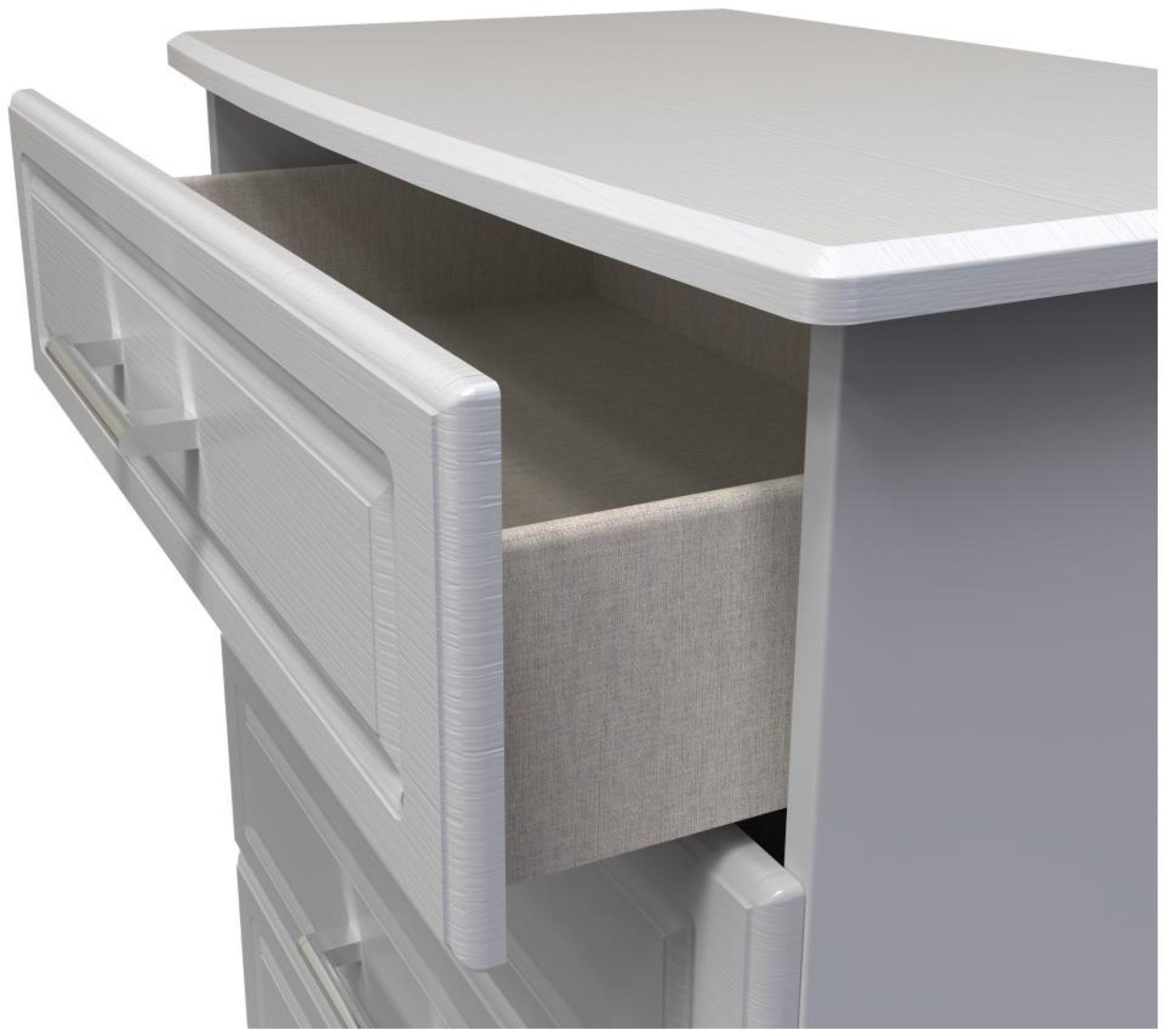Product photograph of Gina Grey Ash 4 Drawer Chest from Choice Furniture Superstore.