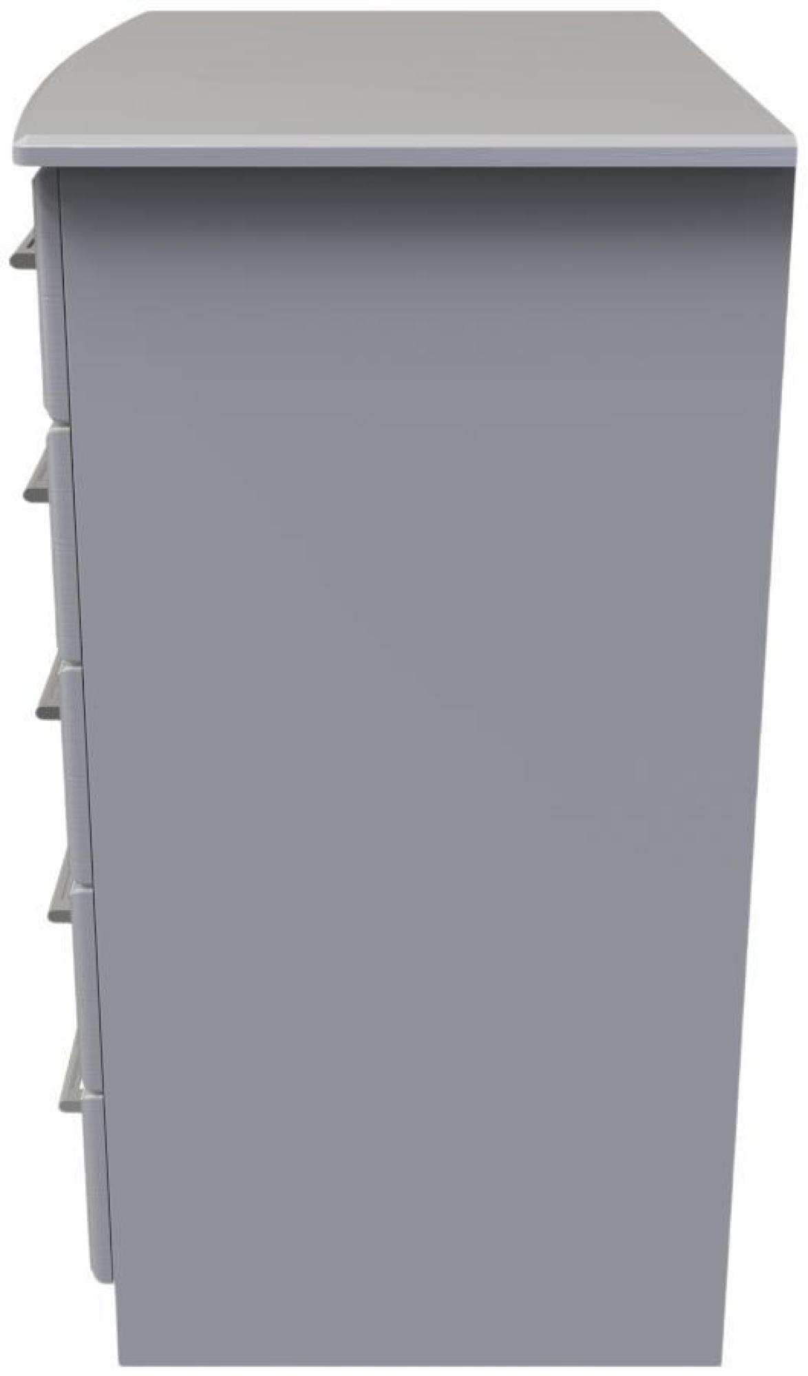 Product photograph of Gina Grey Ash 1 Door Midi Wardrobe from Choice Furniture Superstore.