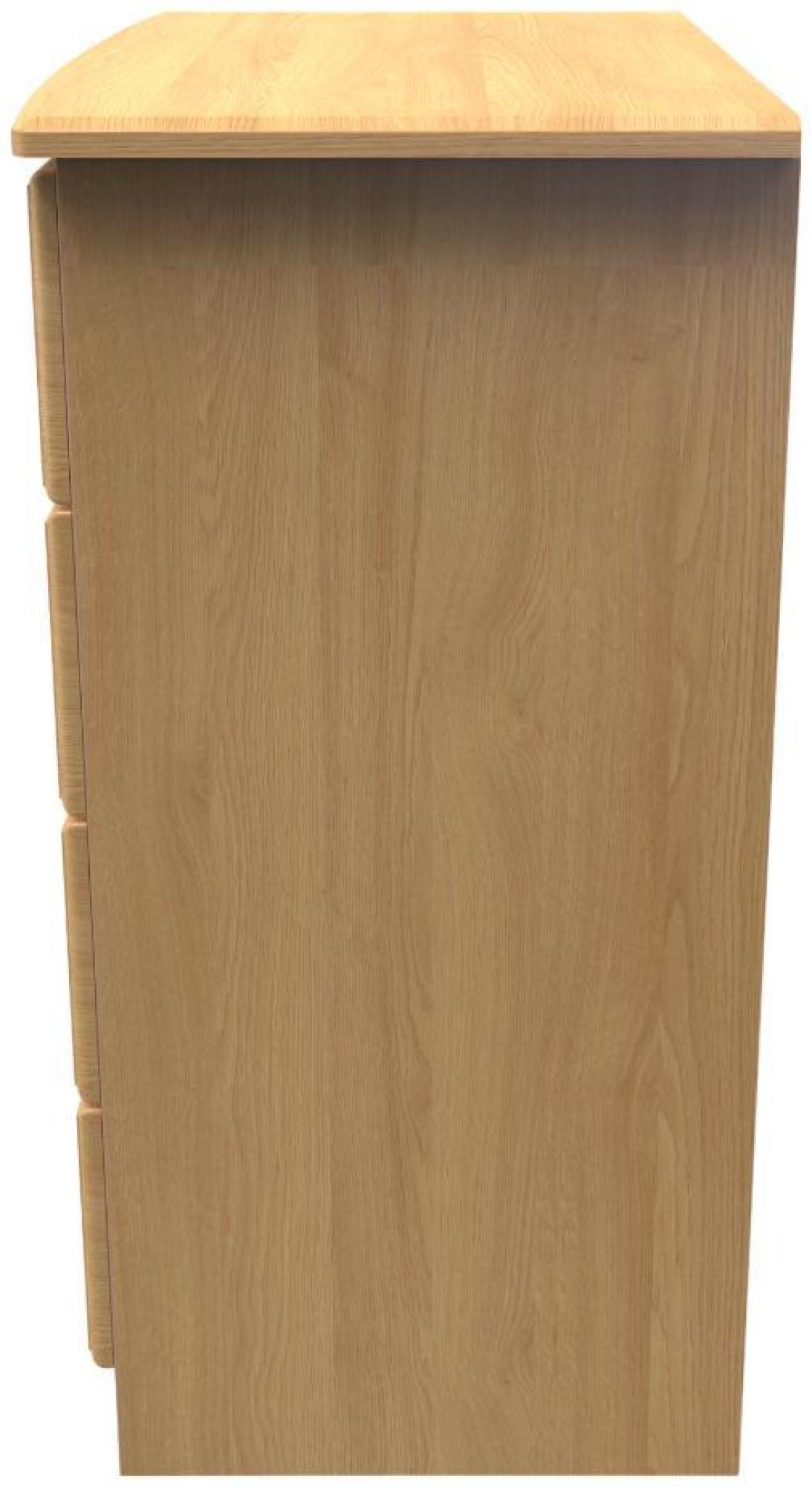 Product photograph of Gina Oak Effect 4 Drawer Chest from Choice Furniture Superstore.
