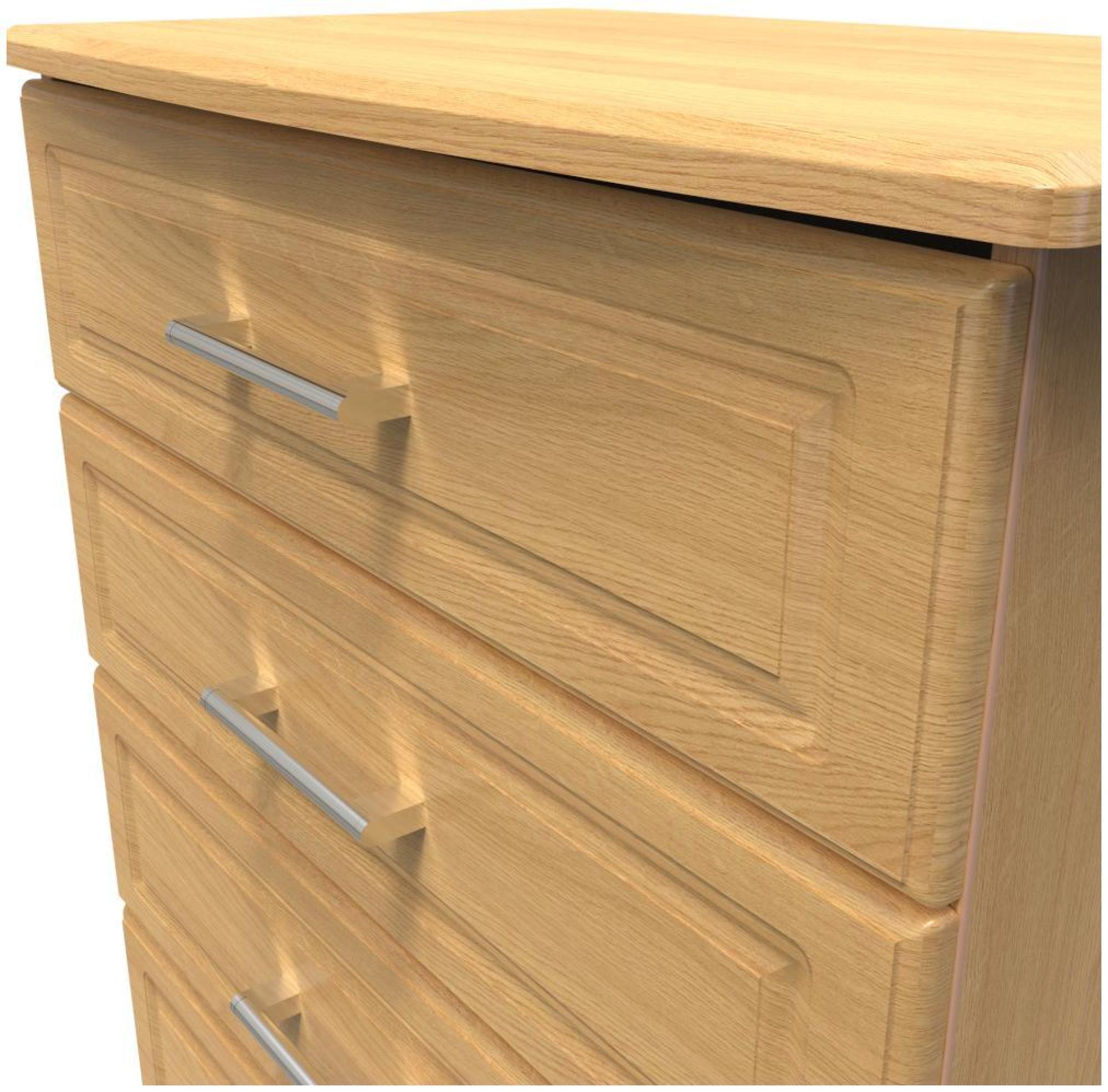 Product photograph of Gina Oak Effect 4 Drawer Chest from Choice Furniture Superstore.