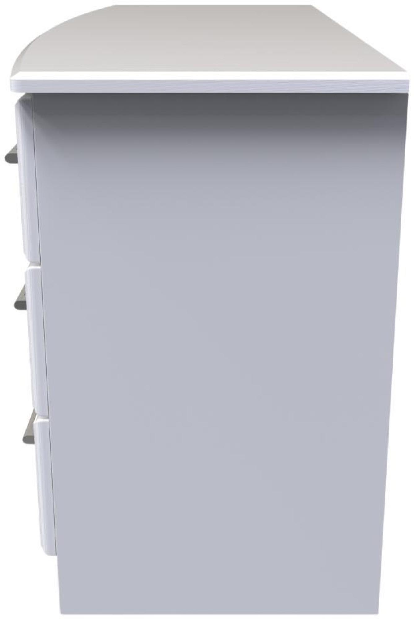 Product photograph of Gina White 6 Drawer Midi Dresser from Choice Furniture Superstore.