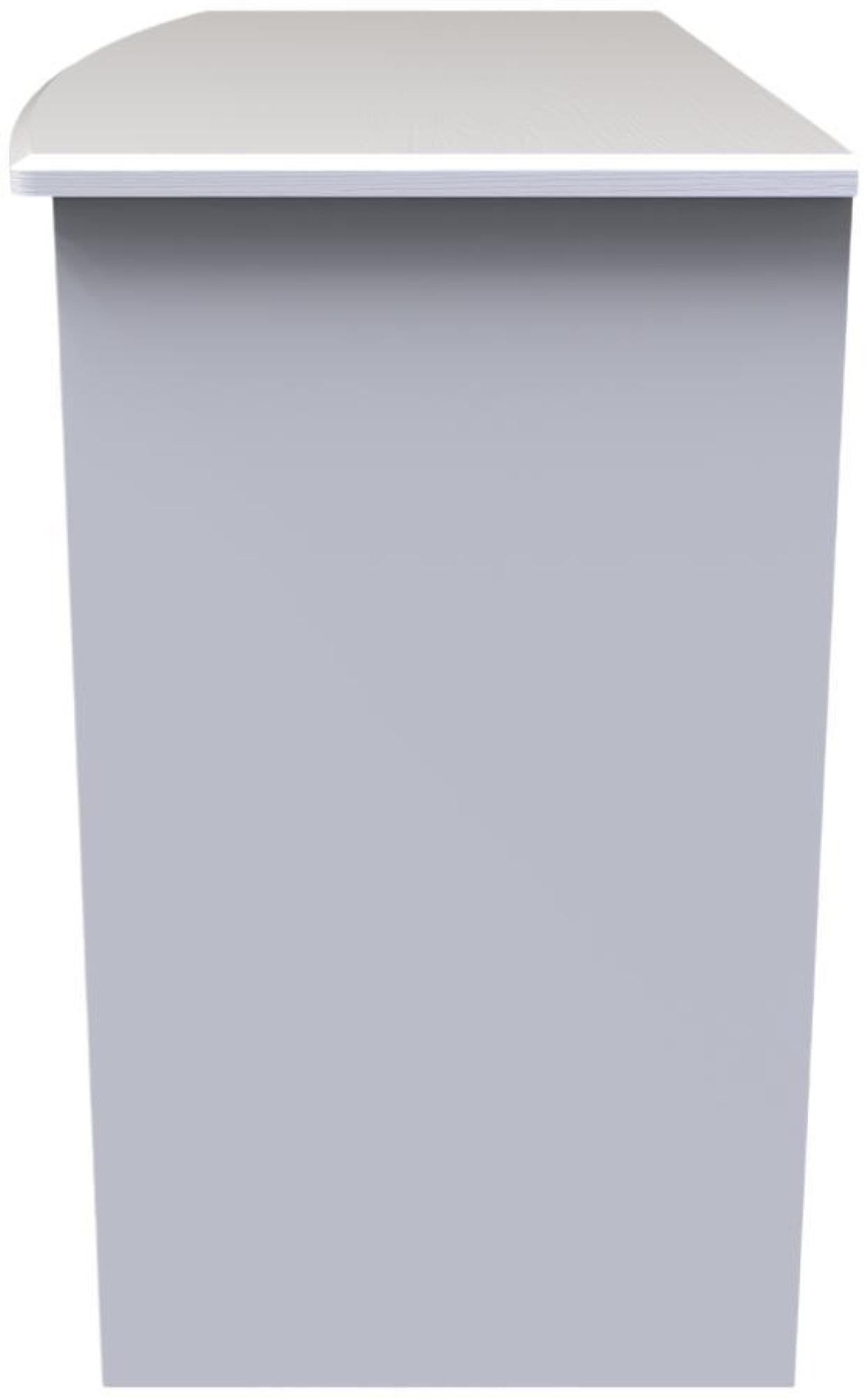 Product photograph of Gina White 3 Drawer Desk from Choice Furniture Superstore.