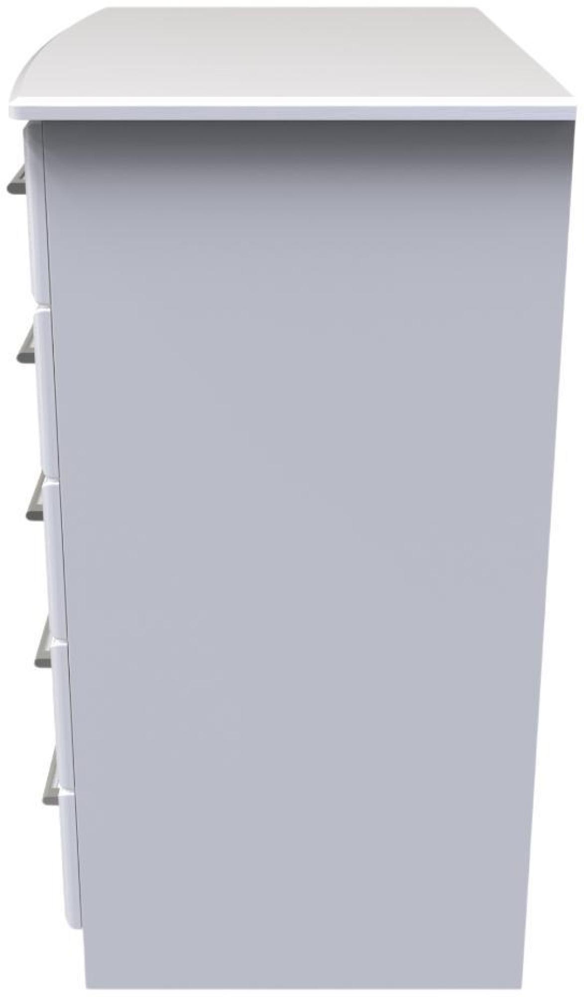 Product photograph of Gina White 1 Door Midi Wardrobe from Choice Furniture Superstore.