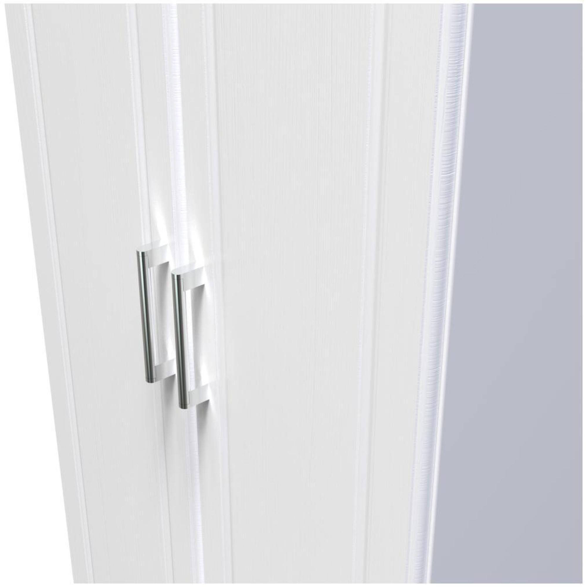 Product photograph of Gina White 2 Door Plain Tall Wardrobe from Choice Furniture Superstore.