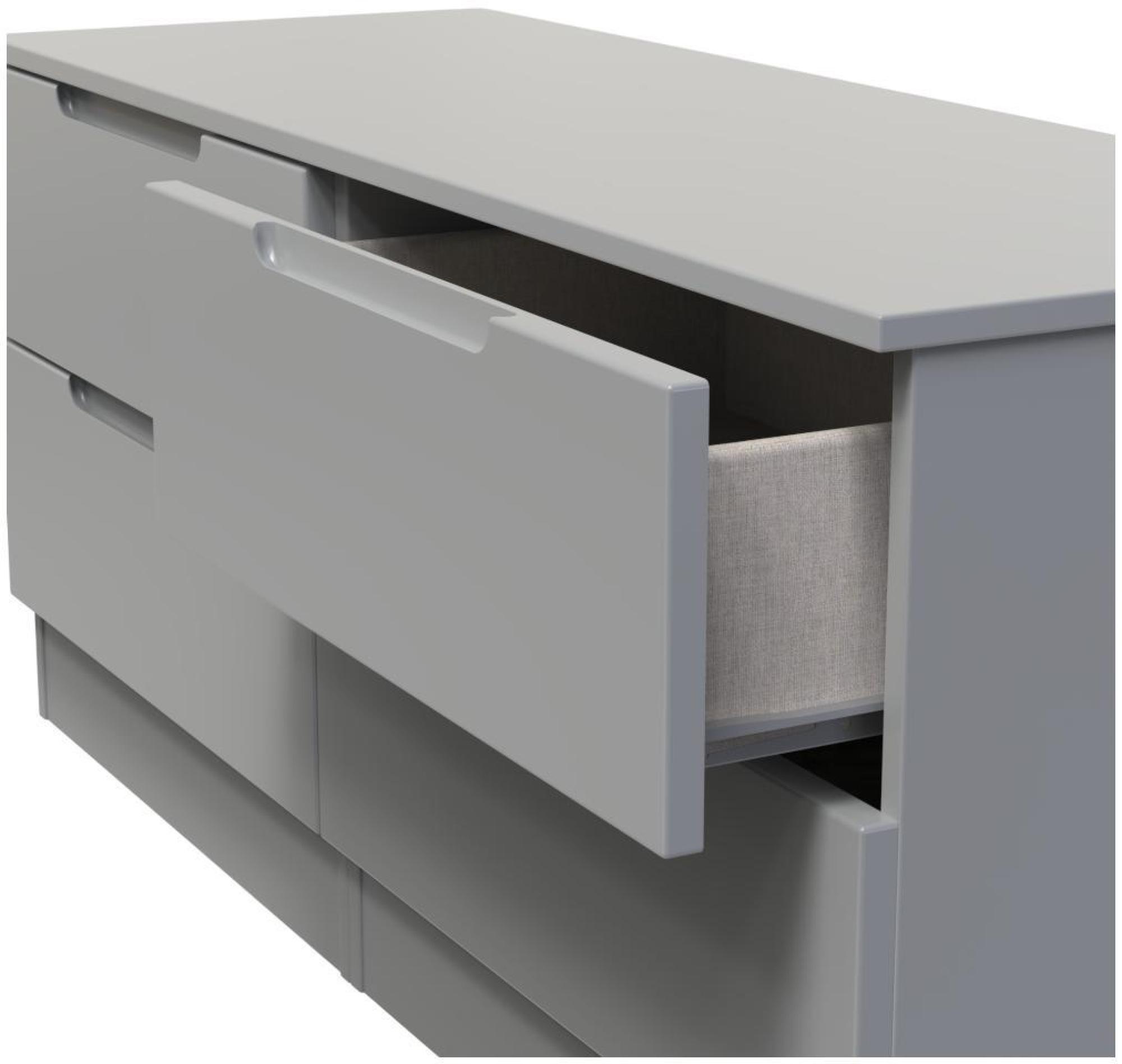 Product photograph of Milan Grey Bed Box from Choice Furniture Superstore.