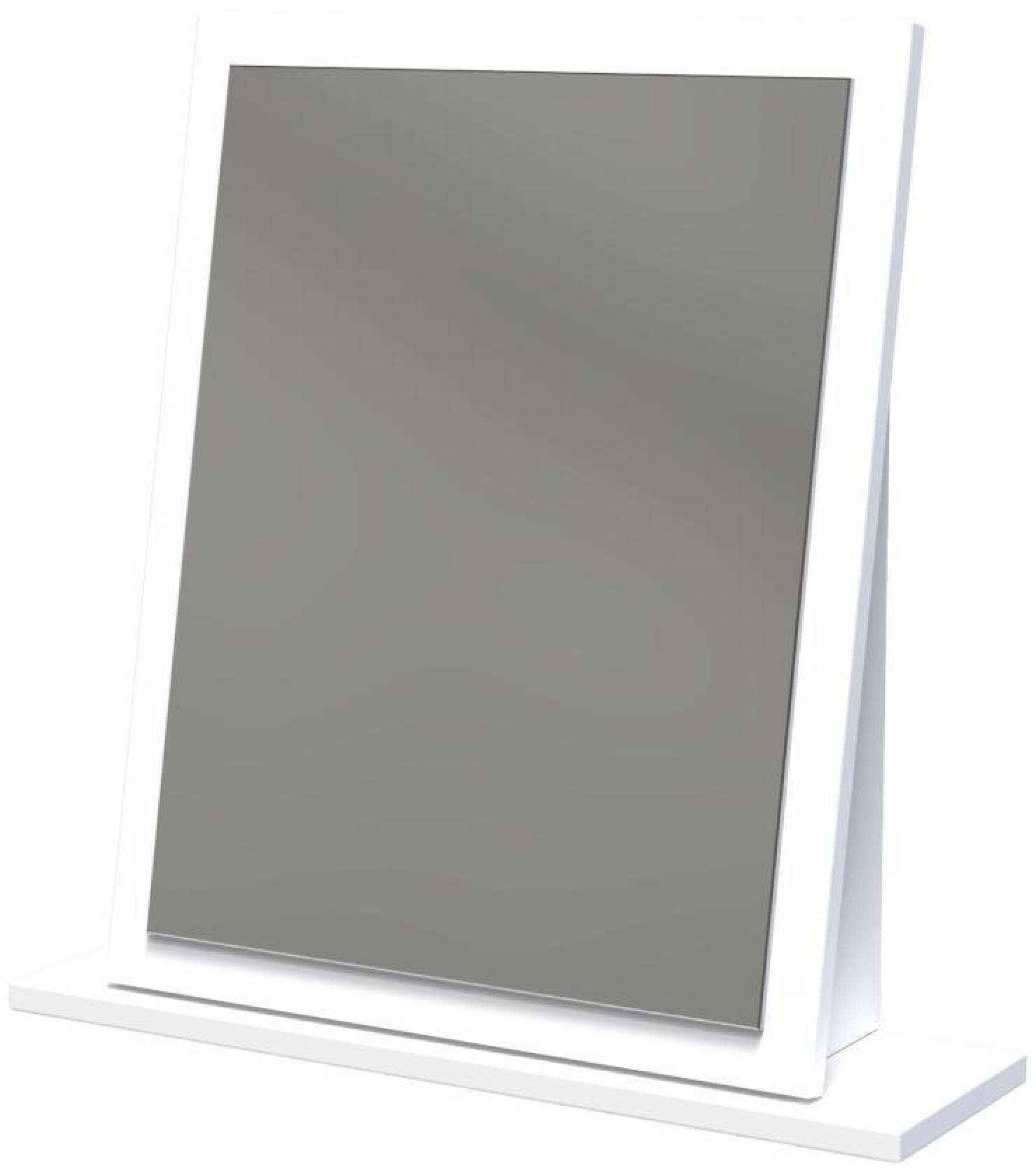 Product photograph of Milan White Gloss Dressing Mirror from Choice Furniture Superstore.
