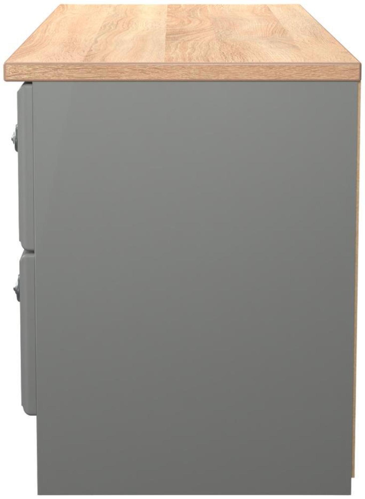 Product photograph of Norfolk Grey And Oak Effect Bed Box from Choice Furniture Superstore.